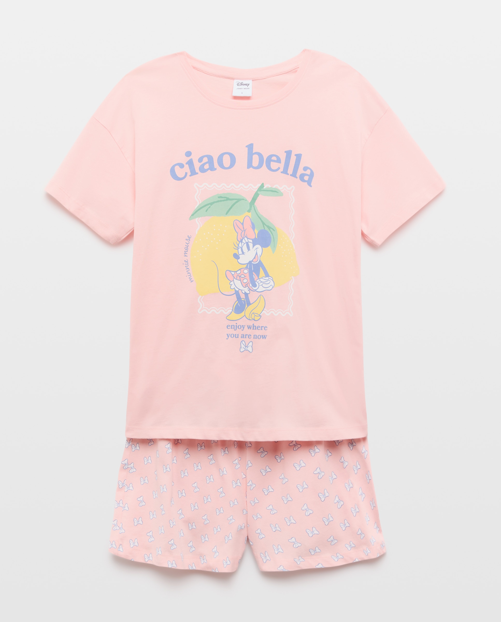 Pijama Minnie Ciao Bella 630 Coral-3