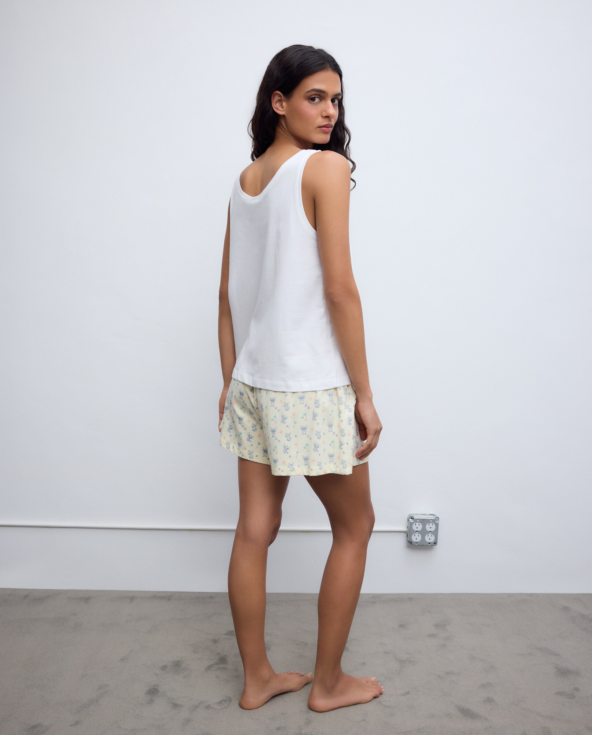 Pijama Stitch Hawai - Easy Wear - Blanco roto Blanco roto-2