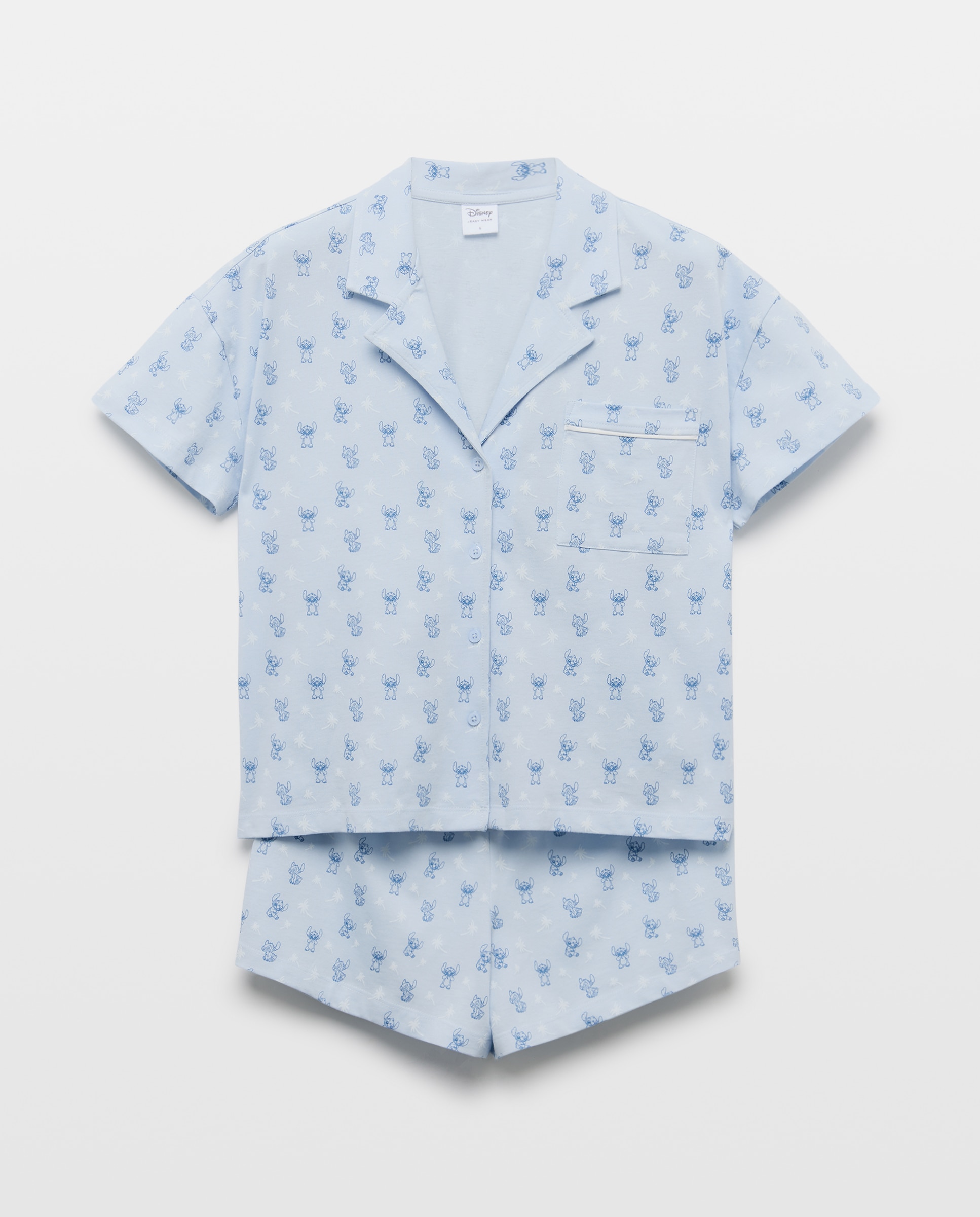 Pijama Stitch 410 Azul Claro-3