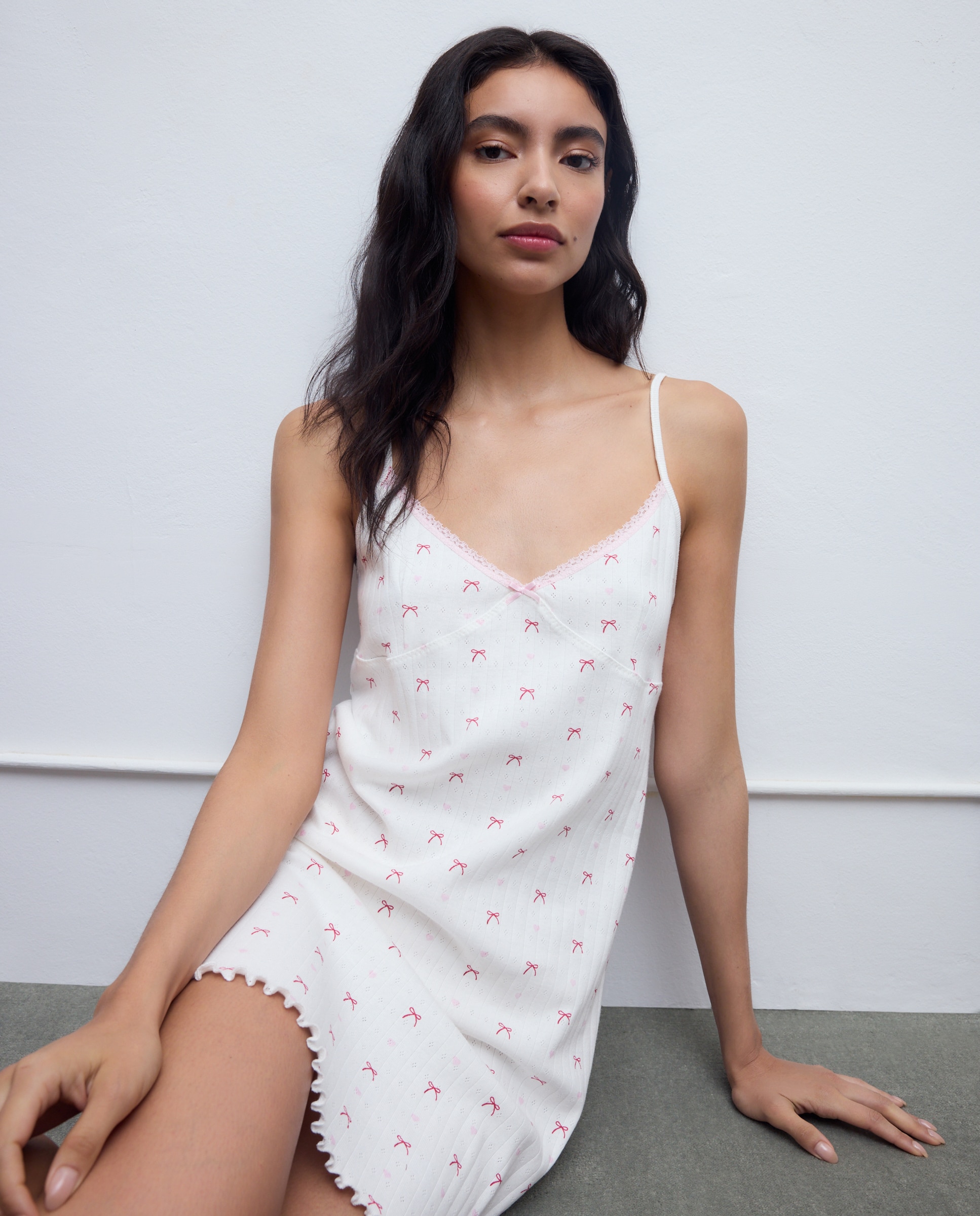 Camisón lazos y corazones - Easy Wear - 120 Crudo 120 Crudo-2