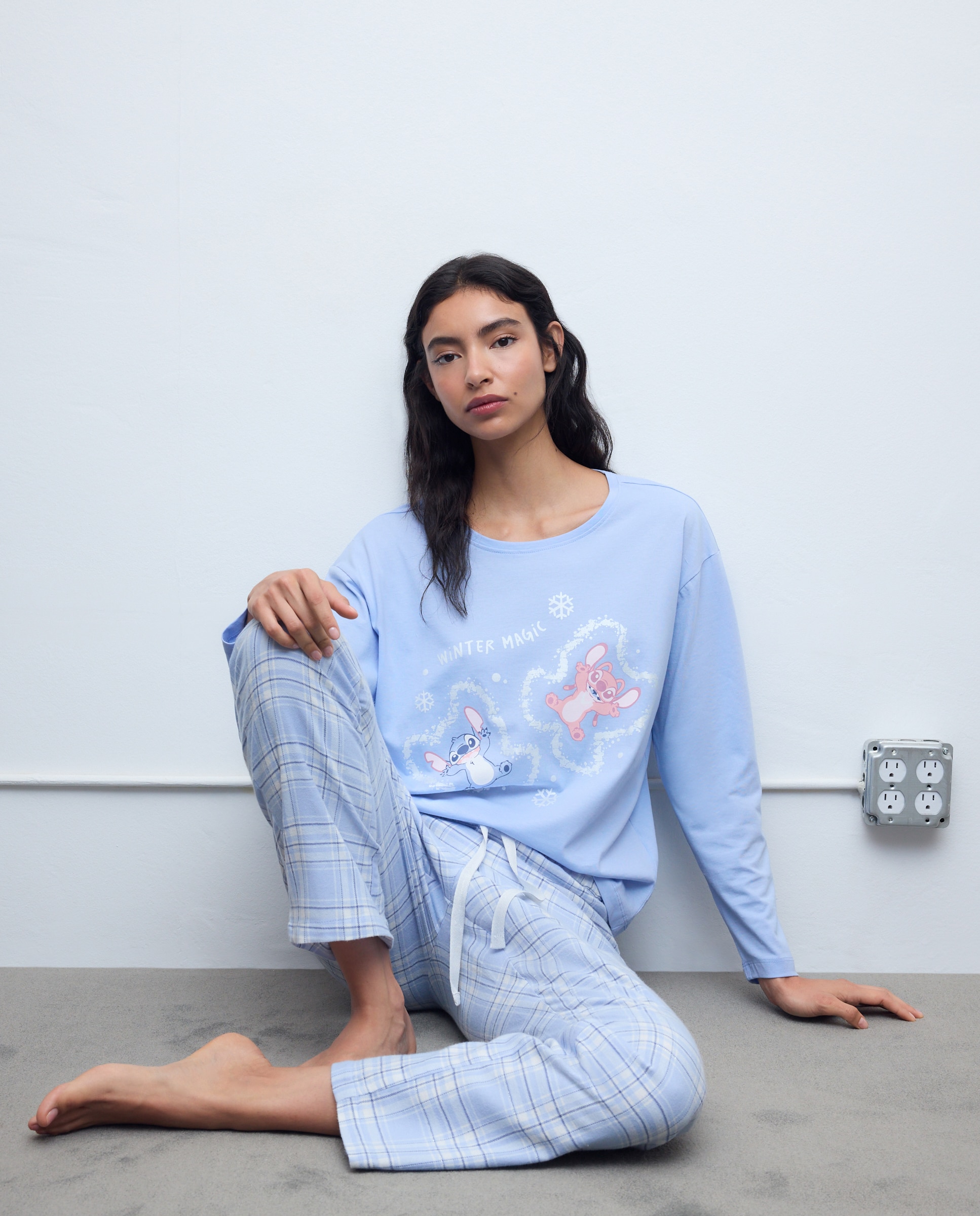 T-shirt Stitch & Angel 400 Azul-2