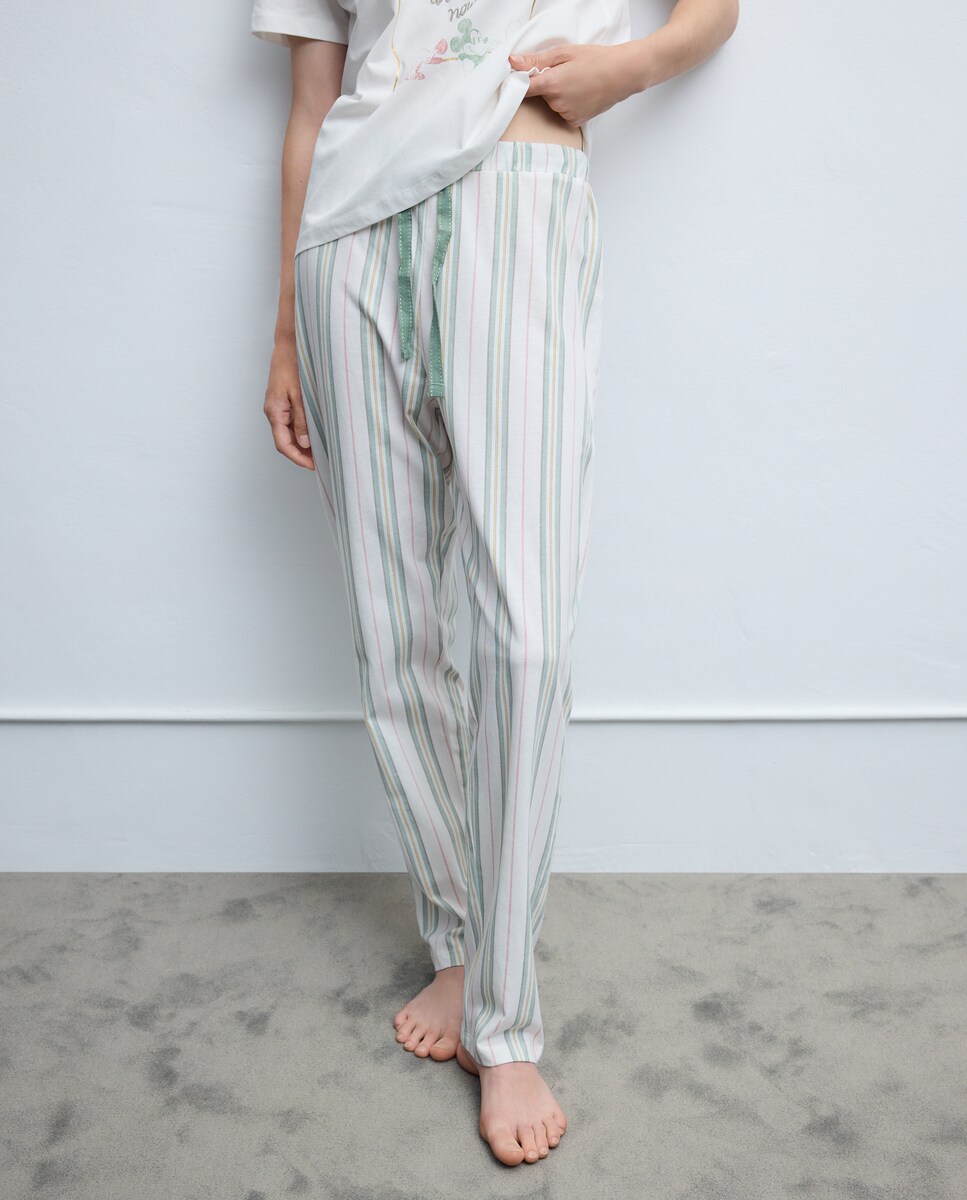 Calças de Pijama com Estampado 580 Musgo-2