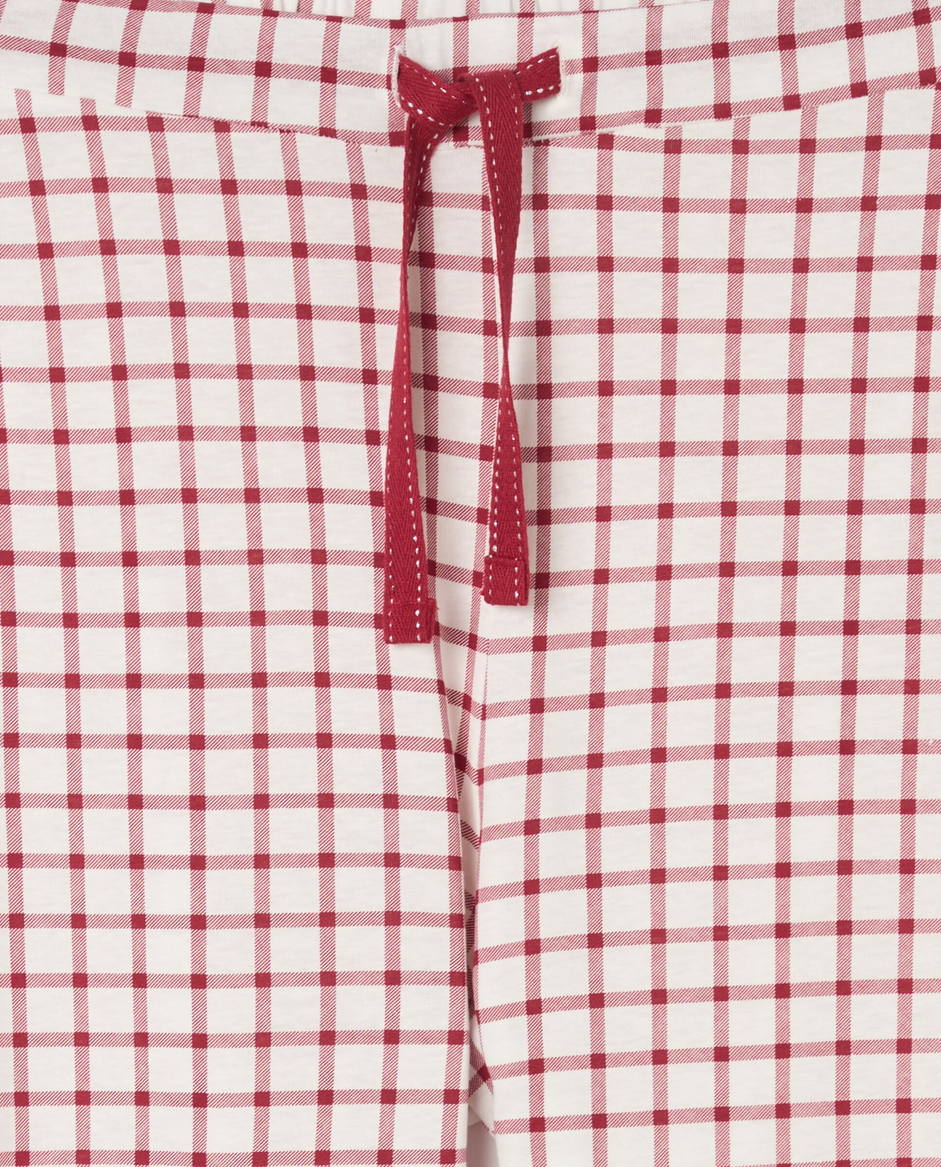 Calças de Pijama com Estampado Vermelho-5