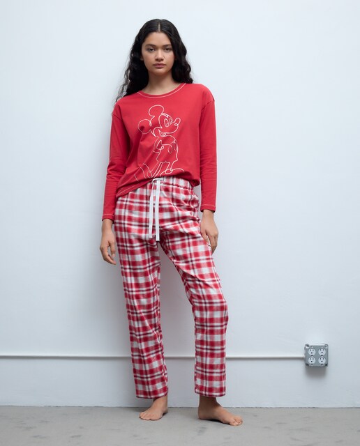 Imagem 0 de Calças de Pijama com Estampado aos Quadrados