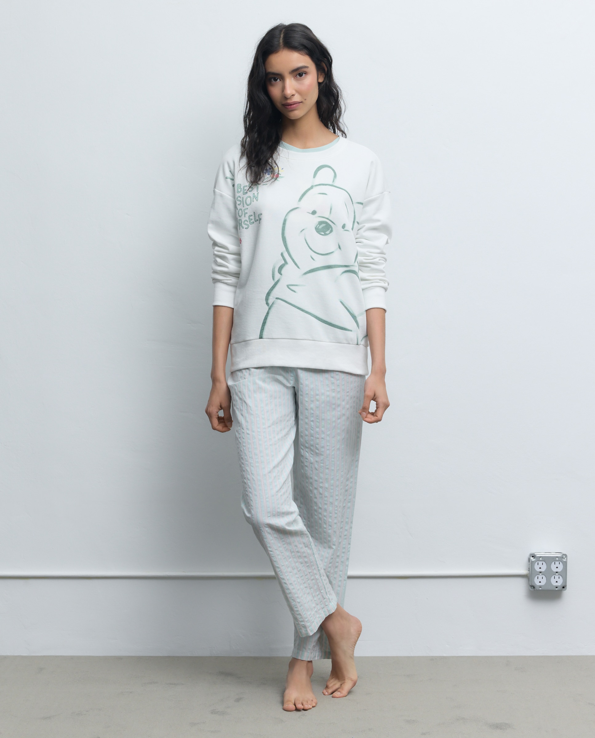 Sweatshirt Winnie the Pooh Branco-marfim-2