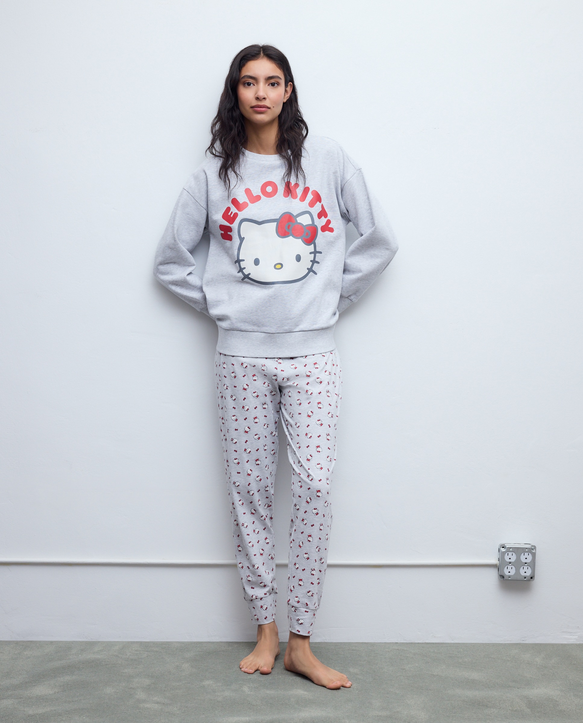 Sudadera mujer Hello Kitty - Easy Wear - 820 Gris medio 820 Gris medio-2