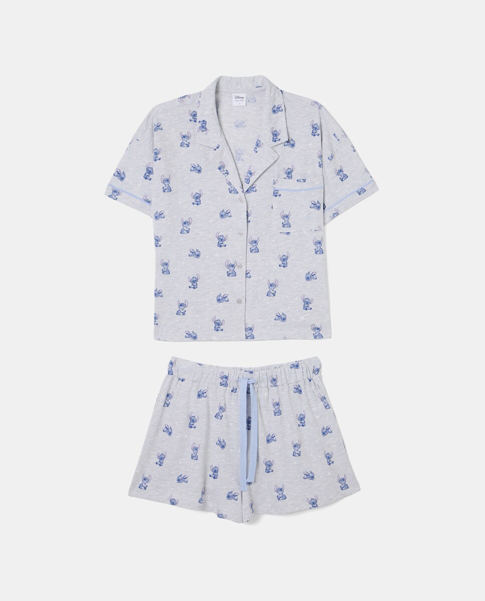 Pijama Completo Stitch Cinzento-claro-4