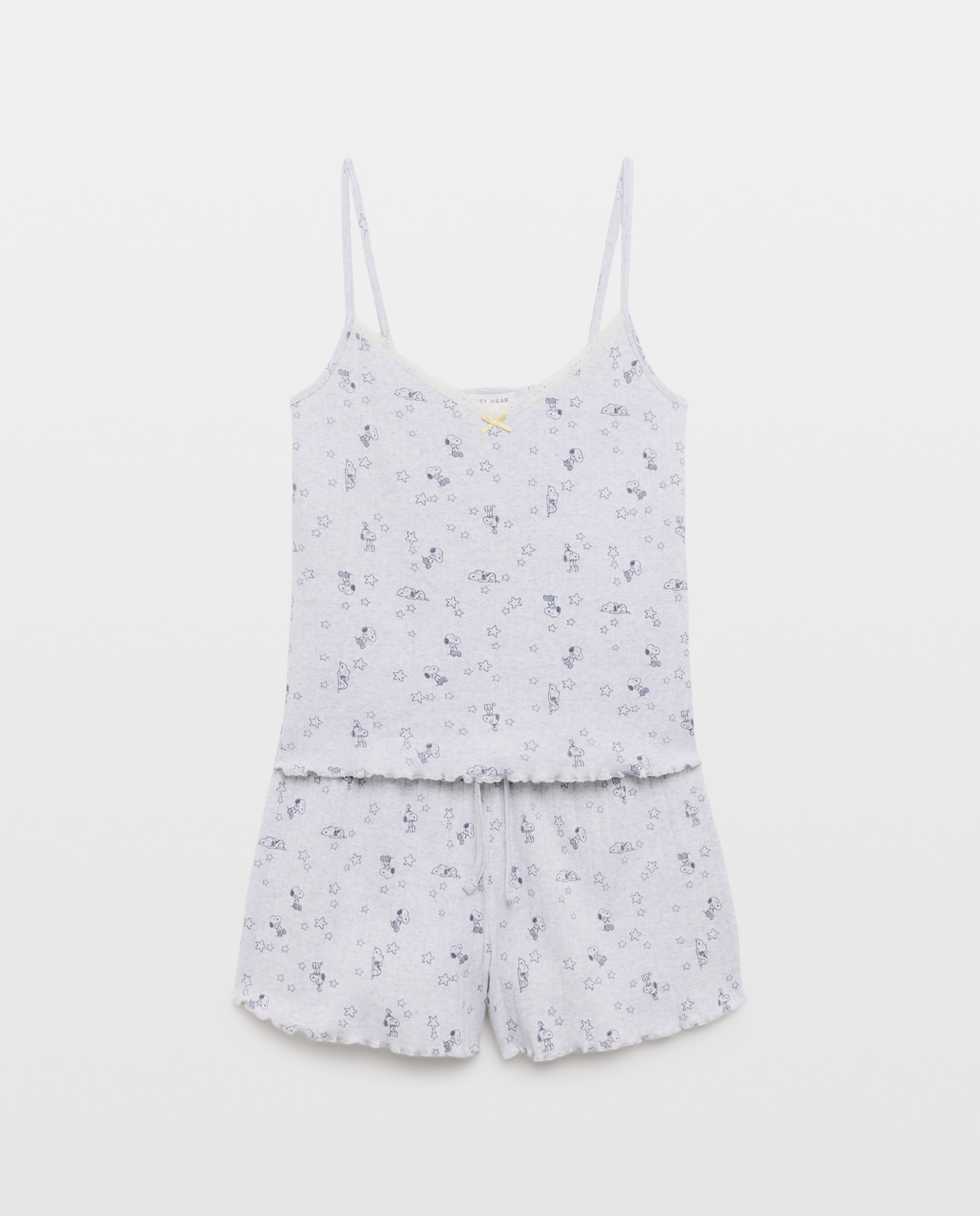 Imagen 0 de Pijama Snoopy y estrellas 820 Gris medio