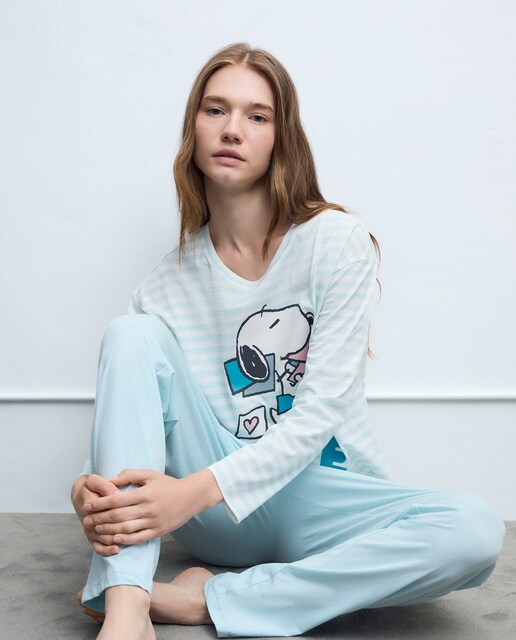 Imagem 0 de Pijama Completo Snoopy Cartas