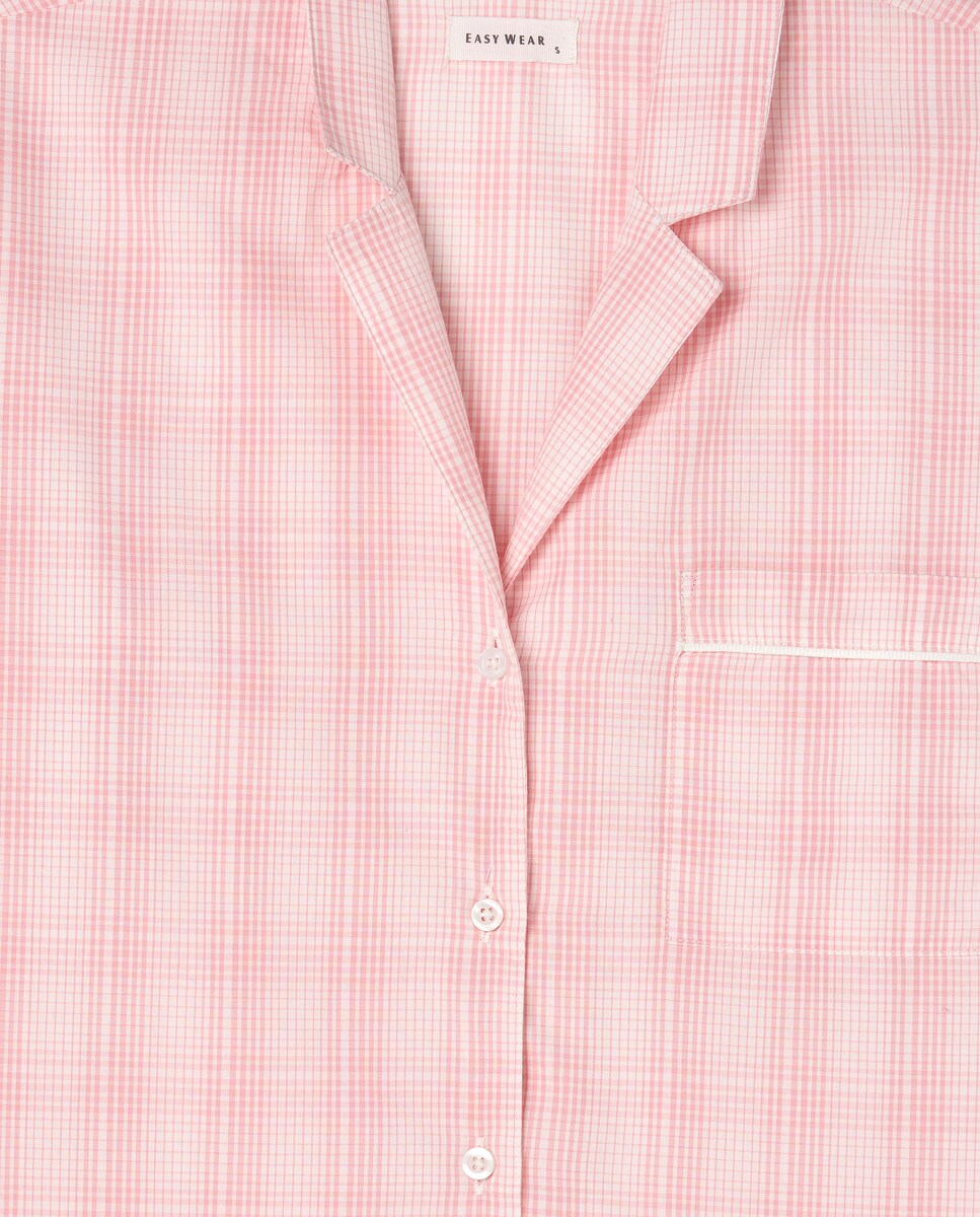 Pijama completo comprido estampado 230 Rosa Escuro-5