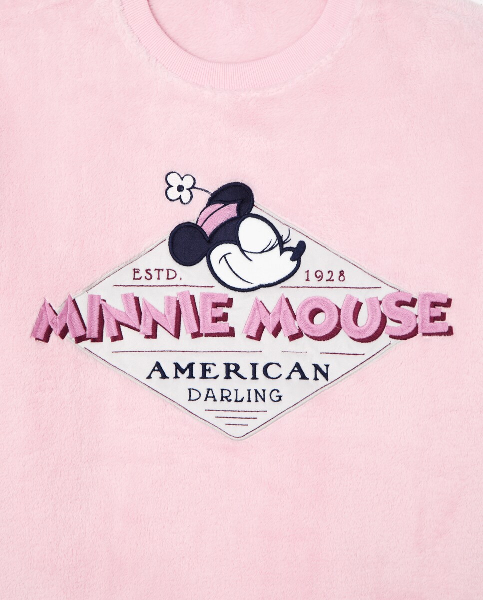 Pijama completo estampado de mulher 220 Rosa Pálido-5