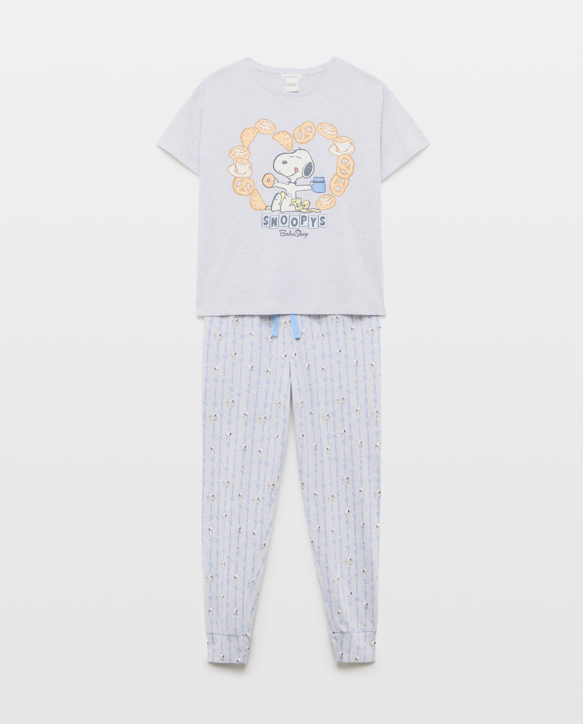 Pijama Snoopy y corazon - Easy Wear - 820 Gris medio 820 Gris medio-3