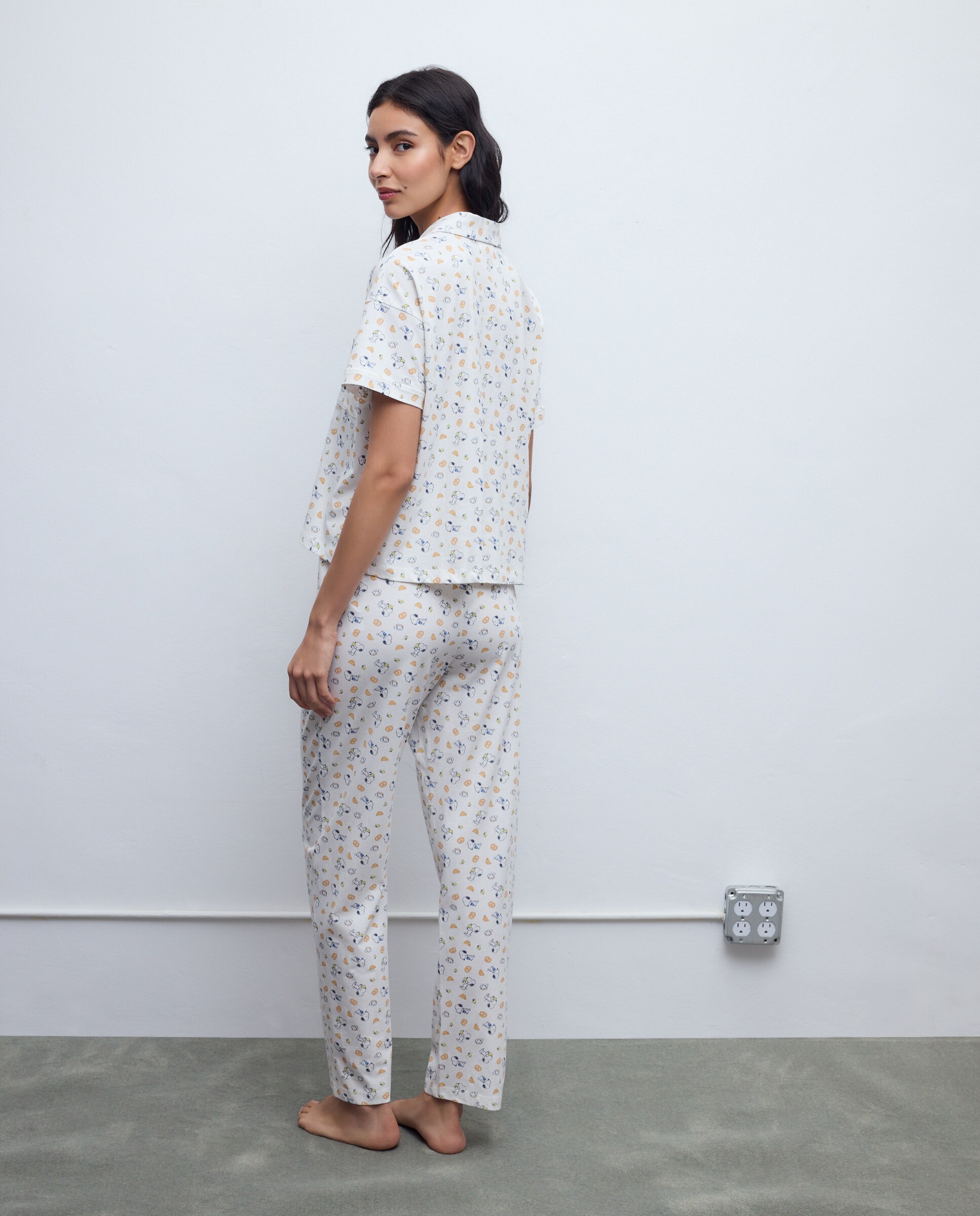 Pijama Snoopy de mujer - Easy Wear - 120 Crudo 120 Crudo-2