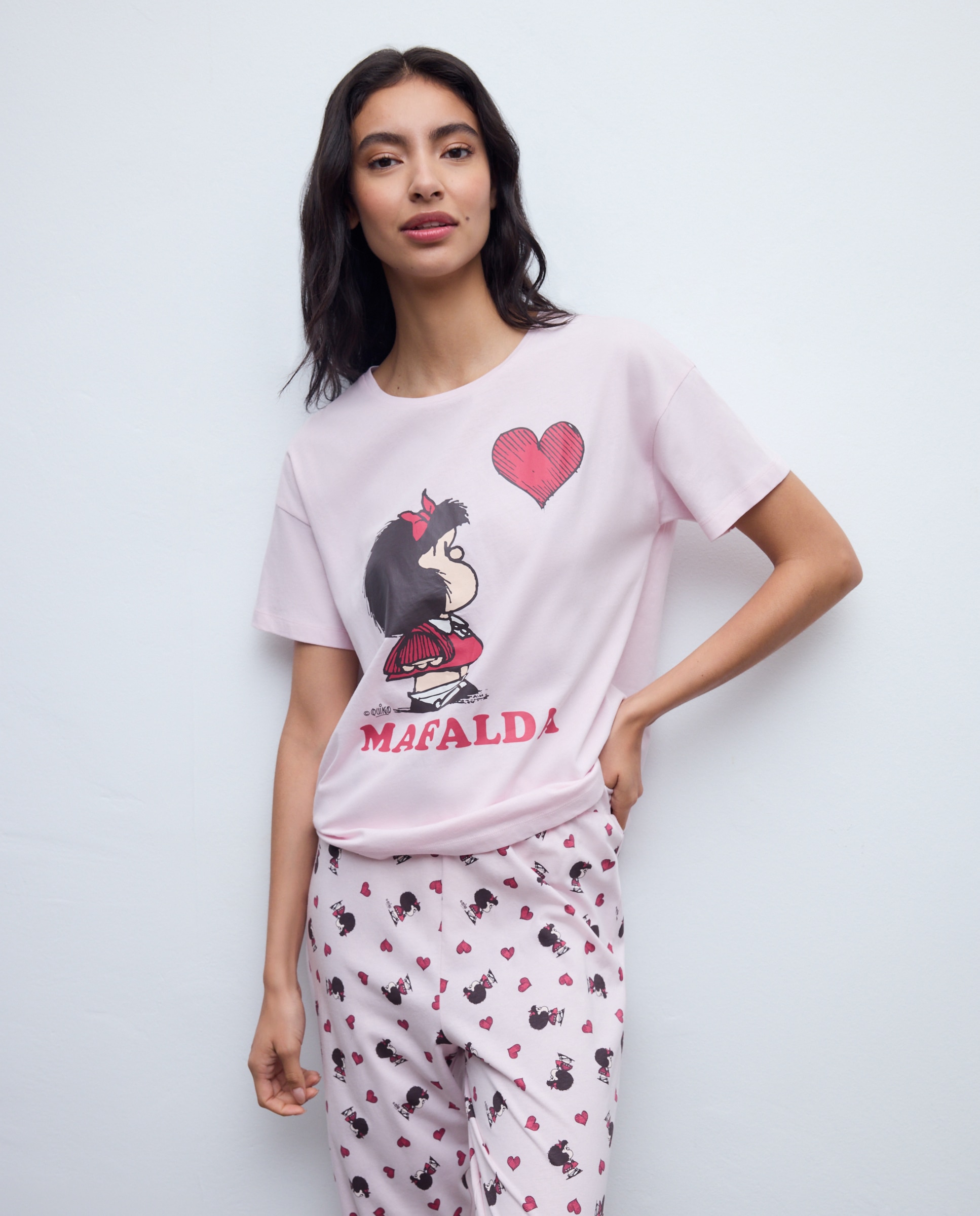 Pijama Mafalda y corazon - Easy Wear - 200 Rosa 200 Rosa-3