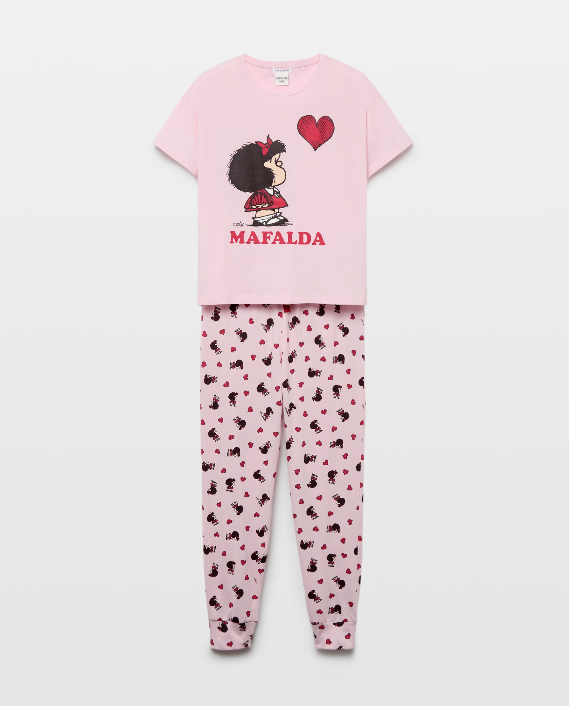 Pijama Mafalda y corazon - Easy Wear - 200 Rosa 200 Rosa-4
