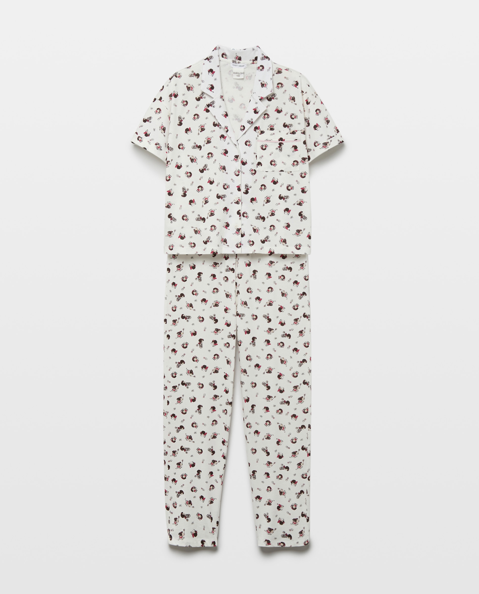 Pijama Mafalda de mujer - Easy Wear - 120 Crudo 120 Crudo-4