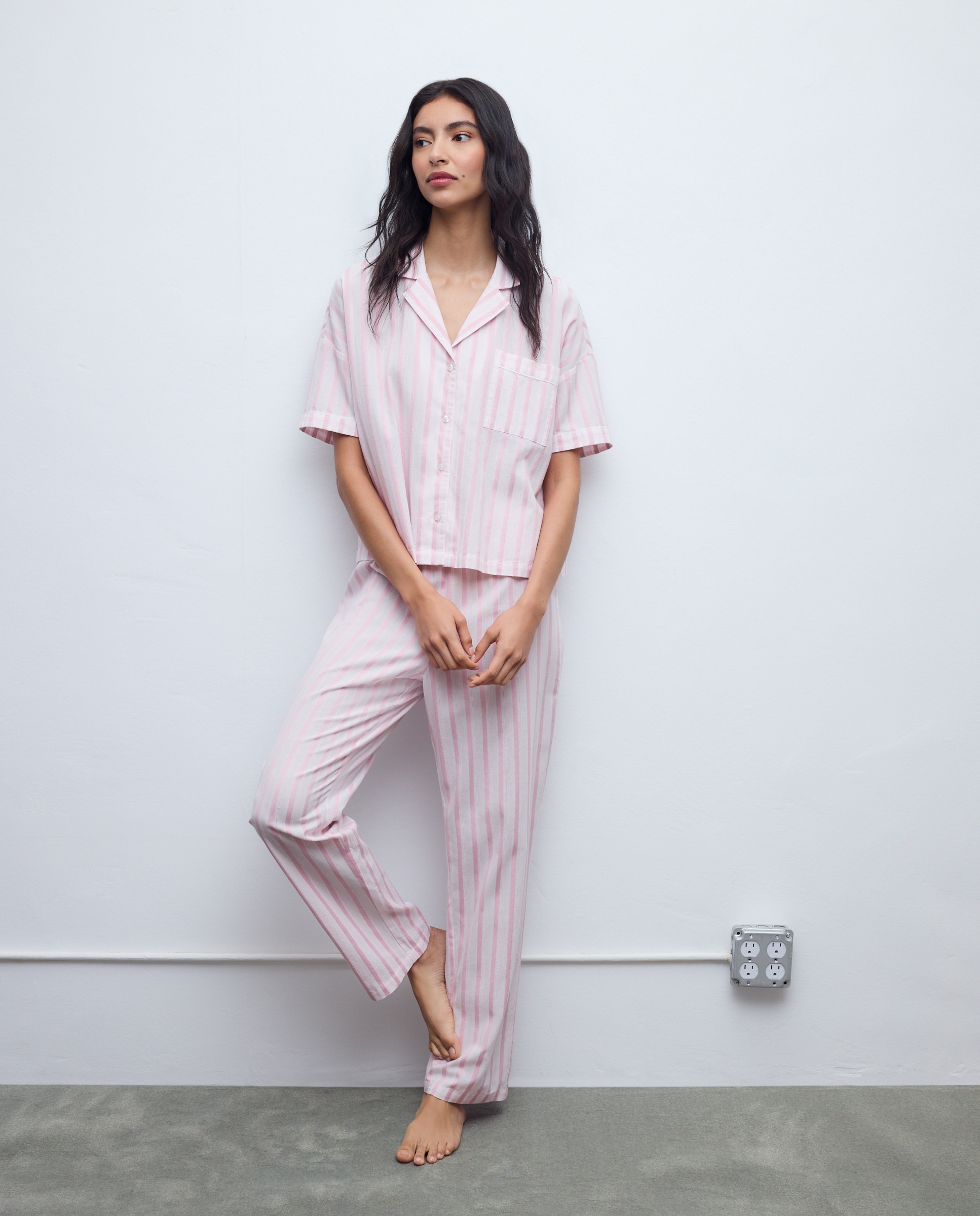 Imagem 0 de Pijama Completo às Riscas