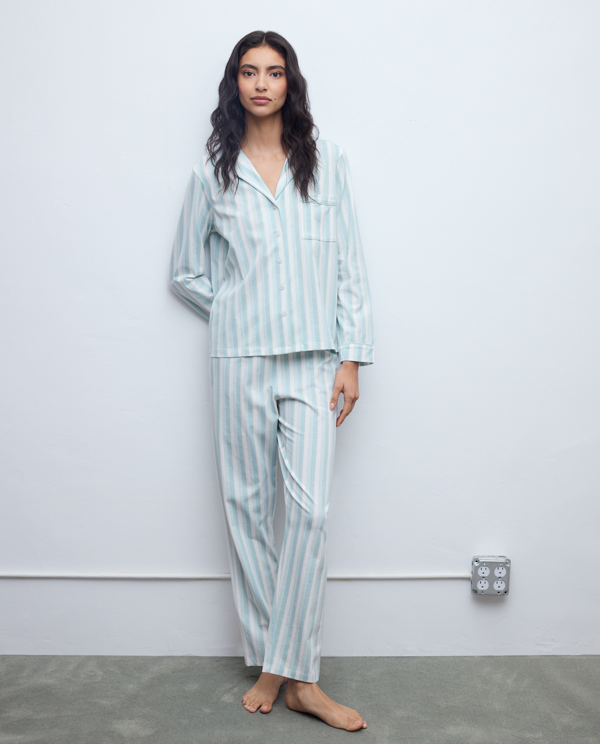Pijama Completo Rayas - Easy Wear - Verde Verde-2