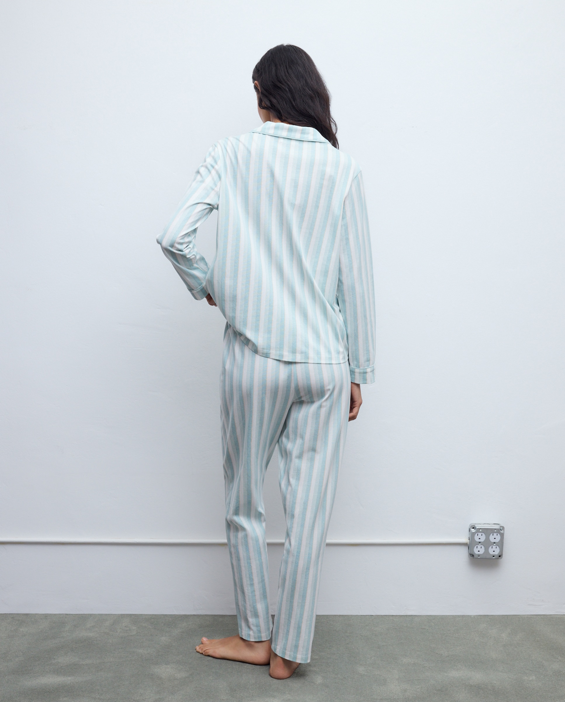 Pijama Completo Rayas - Easy Wear - Verde Verde-3