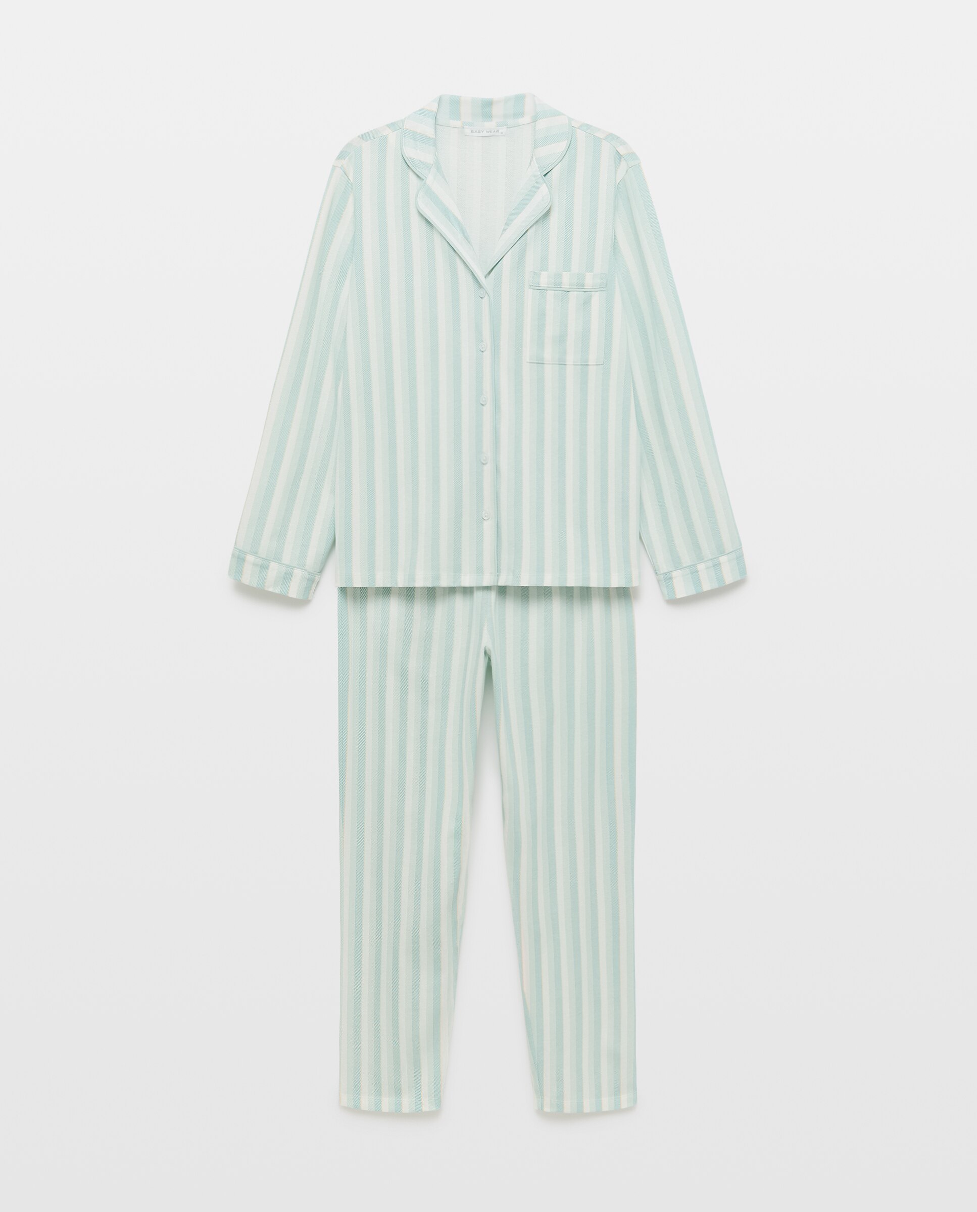 Pijama Completo Rayas - Easy Wear - Verde Verde-4