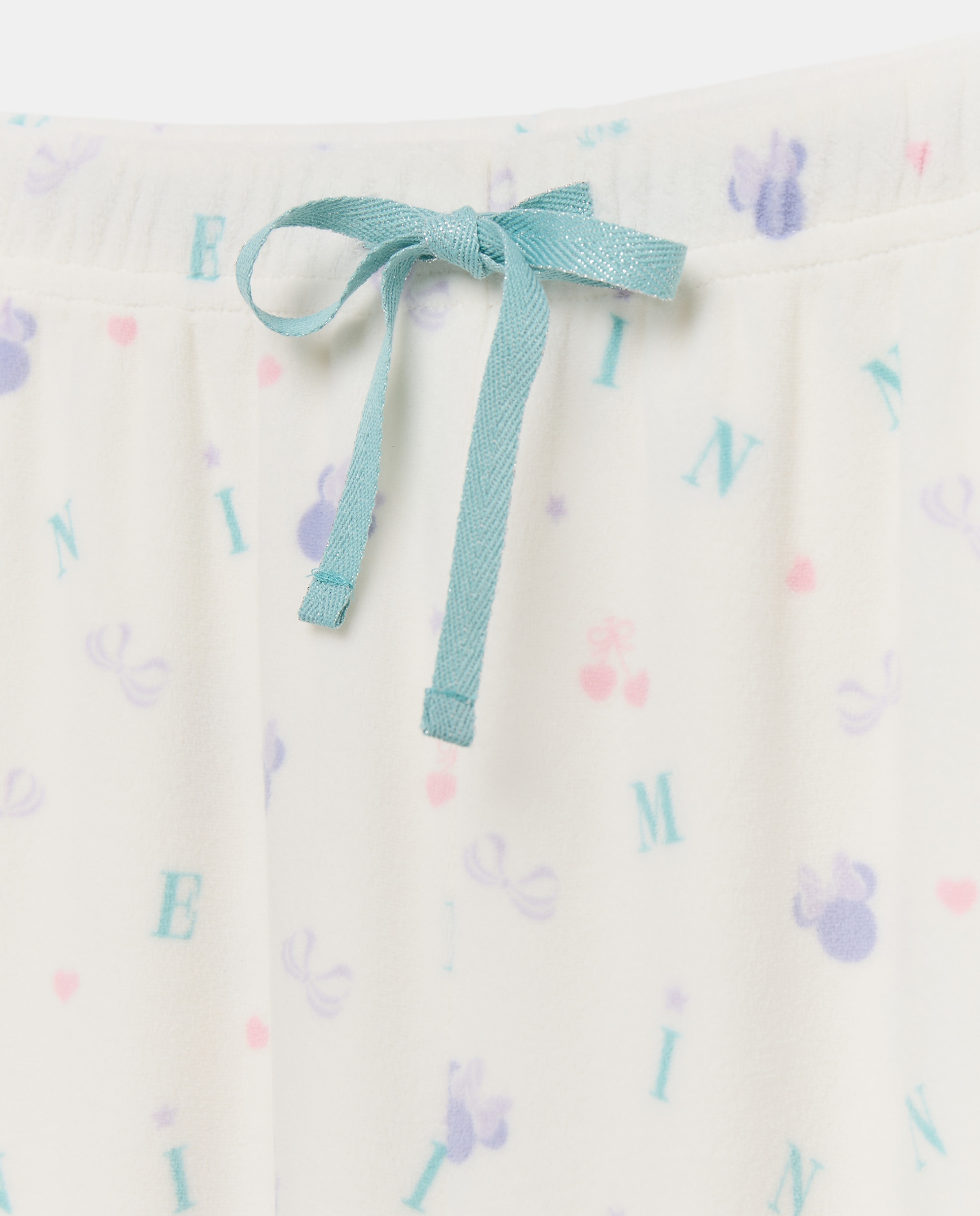 Pijama mujer Minnie letras y lazos de manga larga - Easy Wear - Verde Verde-4