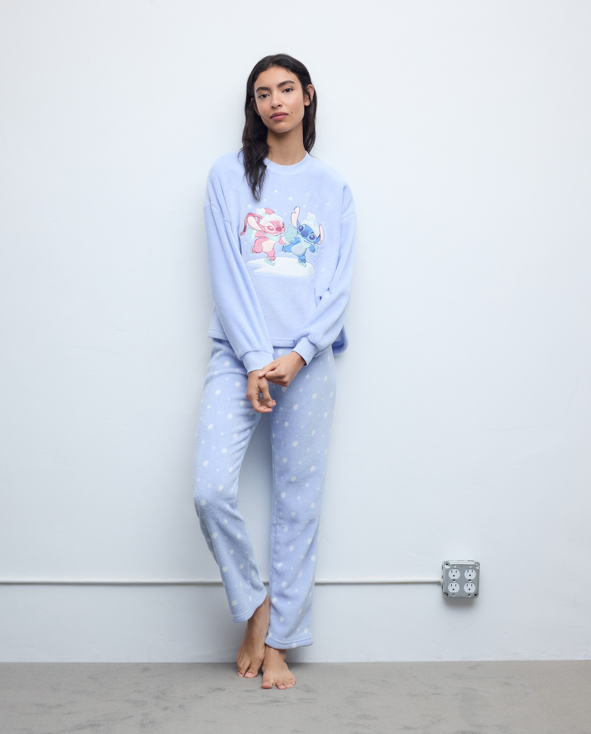 Pijama Stitch & Angel 400 Azul-2