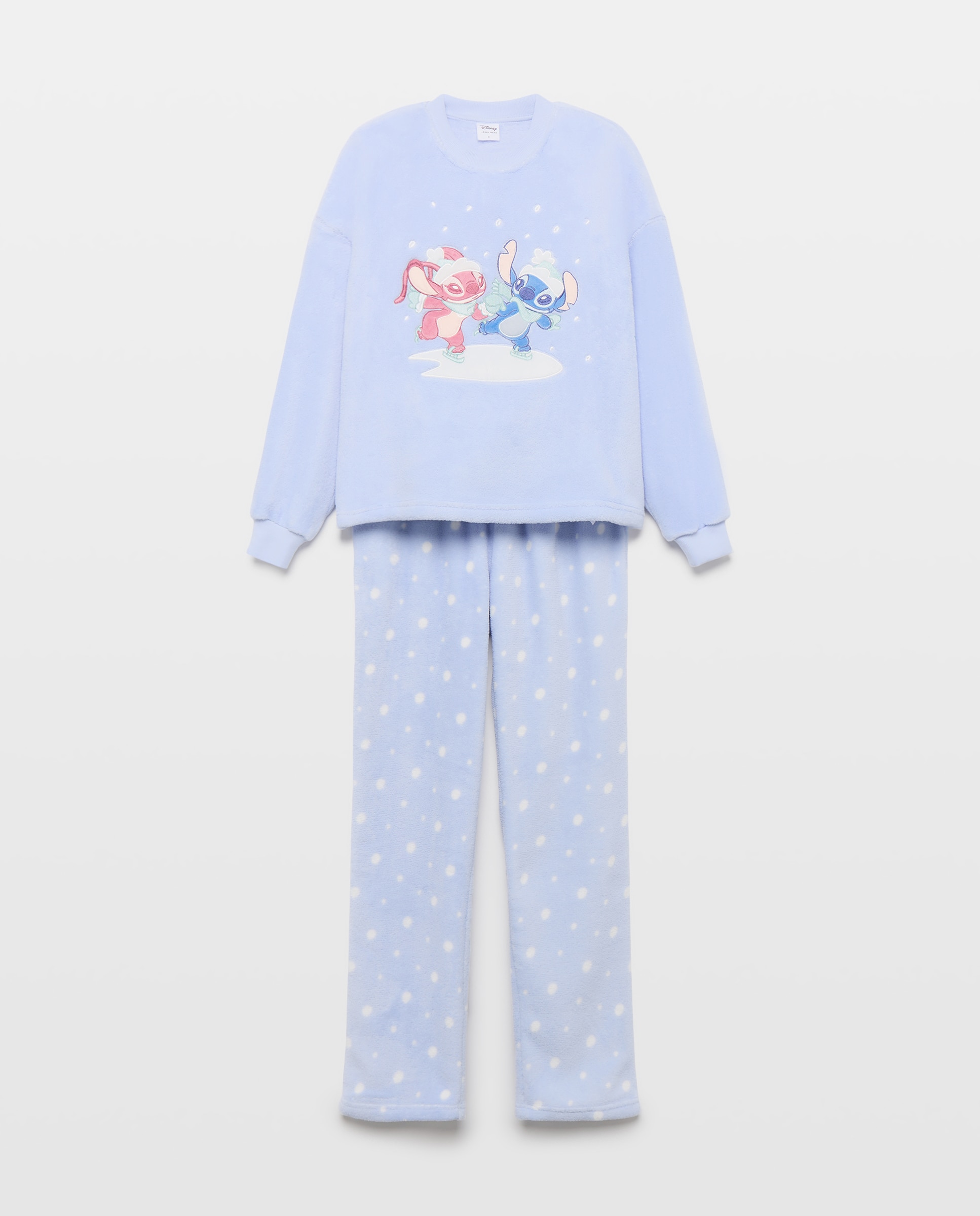 Pijama Stitch & Angel 400 Azul-4