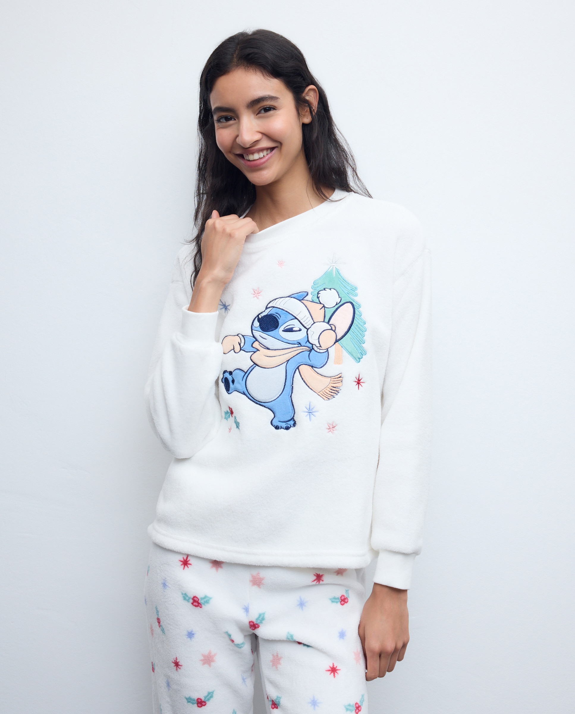 Pijama Stitch Neve 120 Cru-2