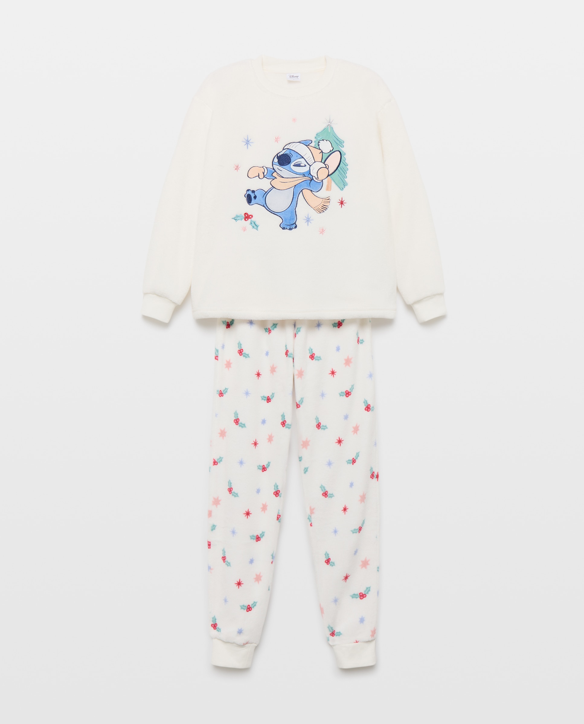 Pijama Stitch Neve 120 Cru-4