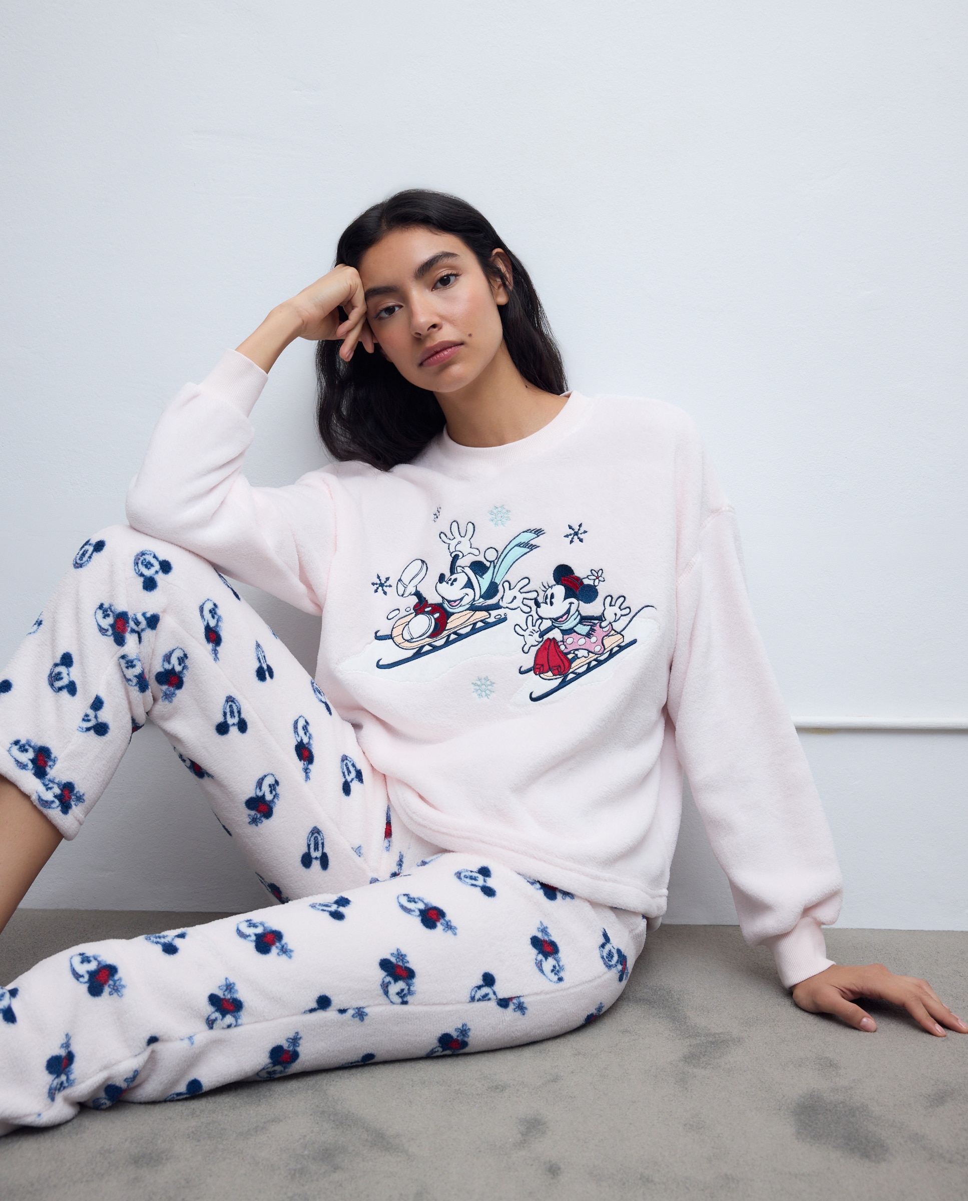 Pijama Mickey & Minnie Ski 200 Rosa-3