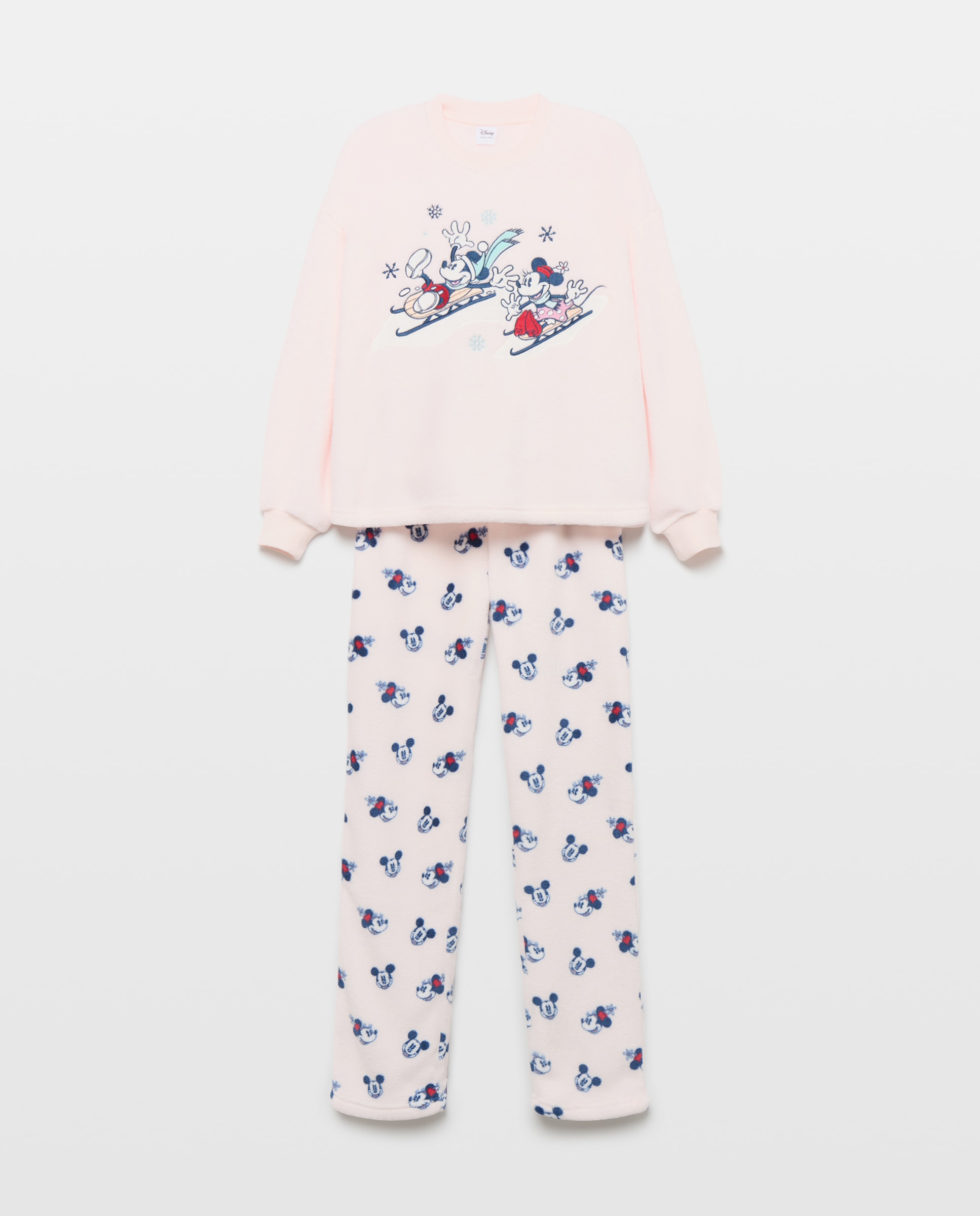 Pijama Mickey & Minnie Ski 200 Rosa-4
