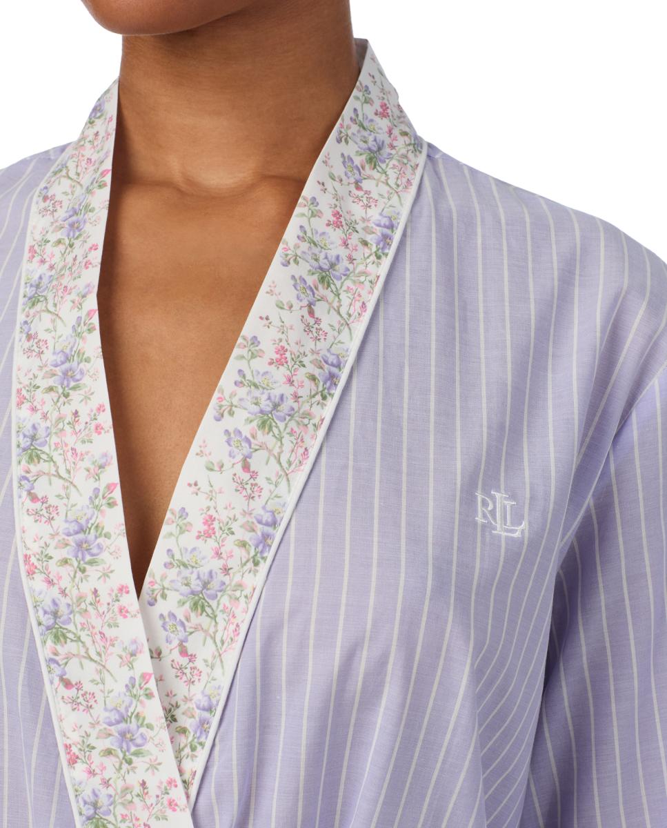 Robe Curto de Algodão e Viscose Lilás-2