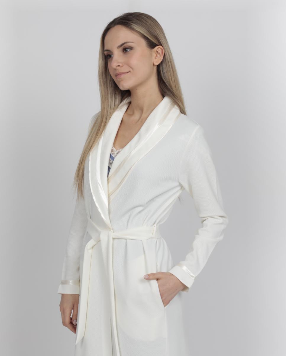 Robe Midi com Manga 3/4 Cru-2