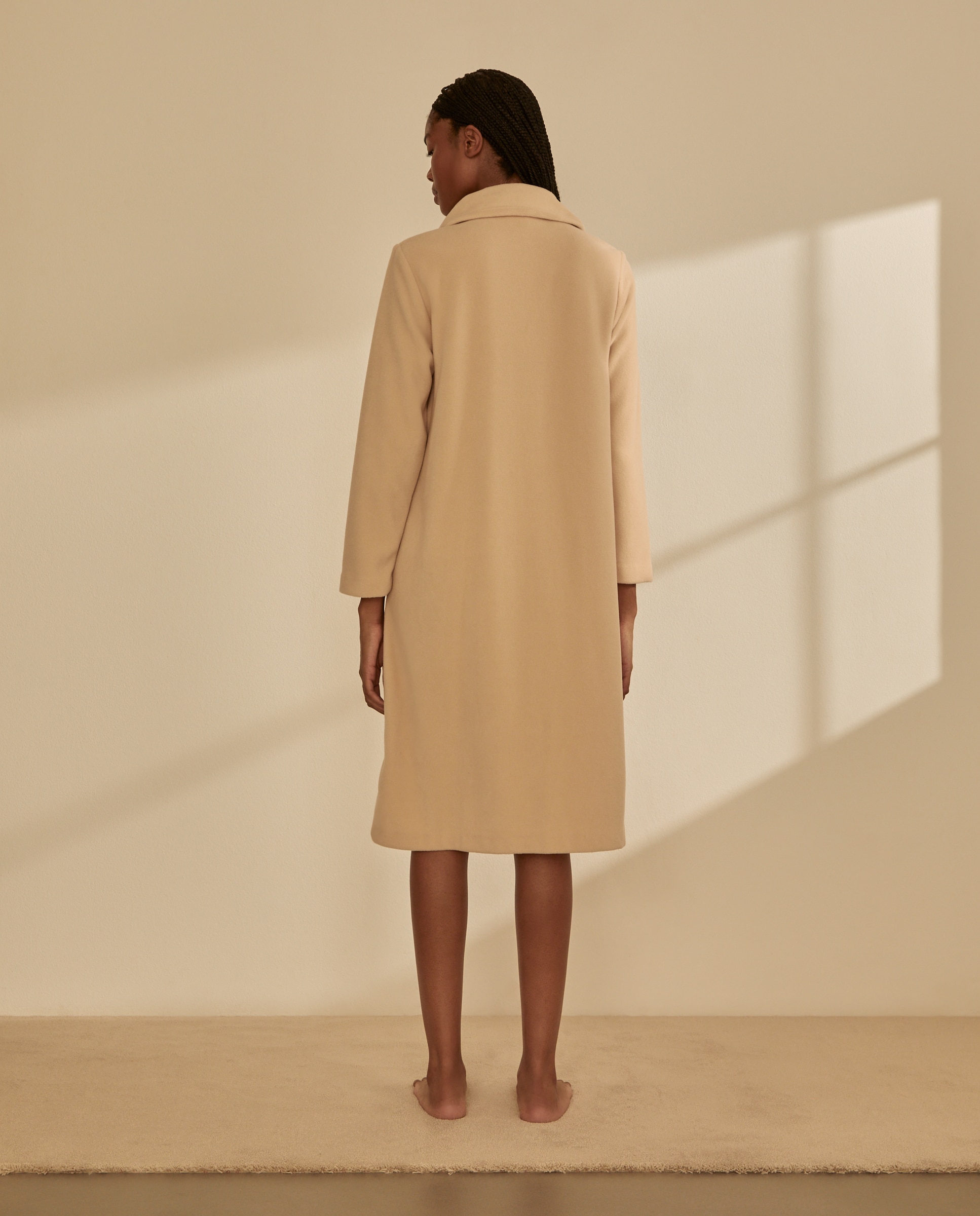 Robe curto de senhora Bege-2
