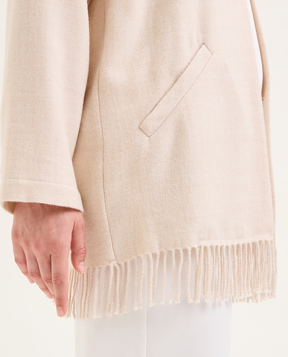 Robe Curto de Lã Cru-3