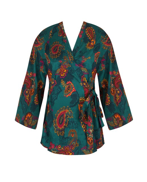 Imagem 0 de Robe de Viscose Folgado com Cinto