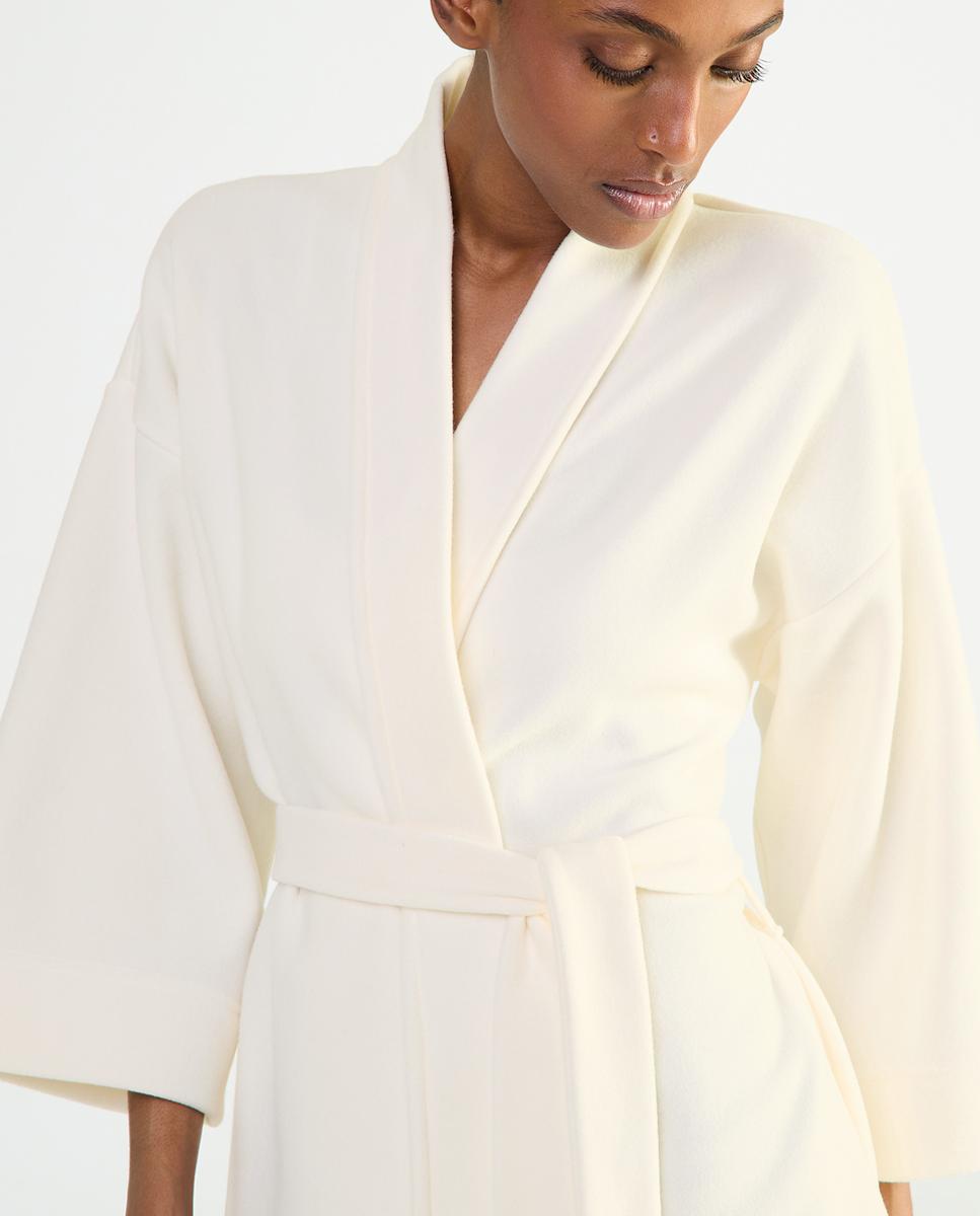 Kimono Curto - Cor de Leite Bege-3