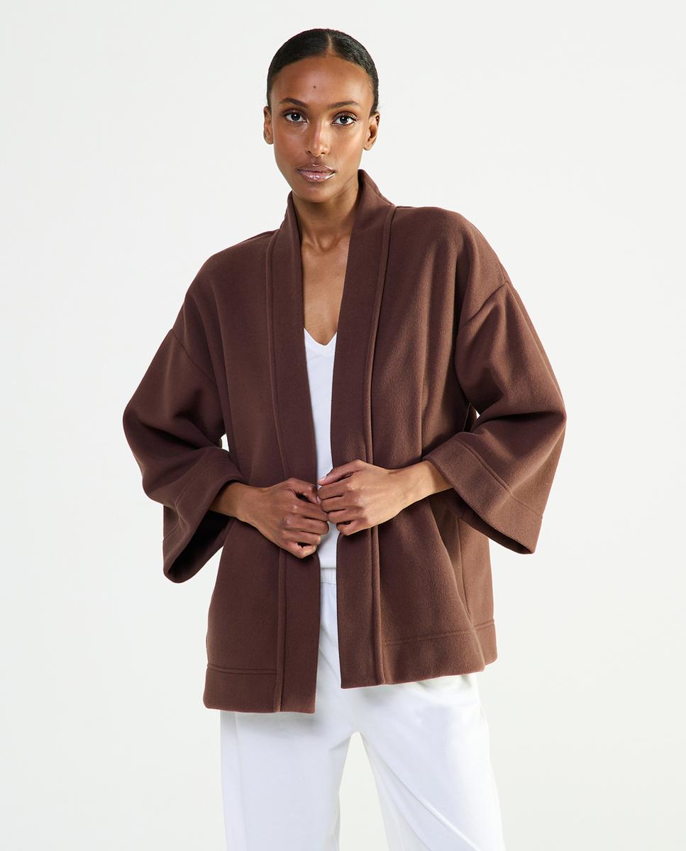 Imagem 0 de Poncho Curto - Cor de Chocolate