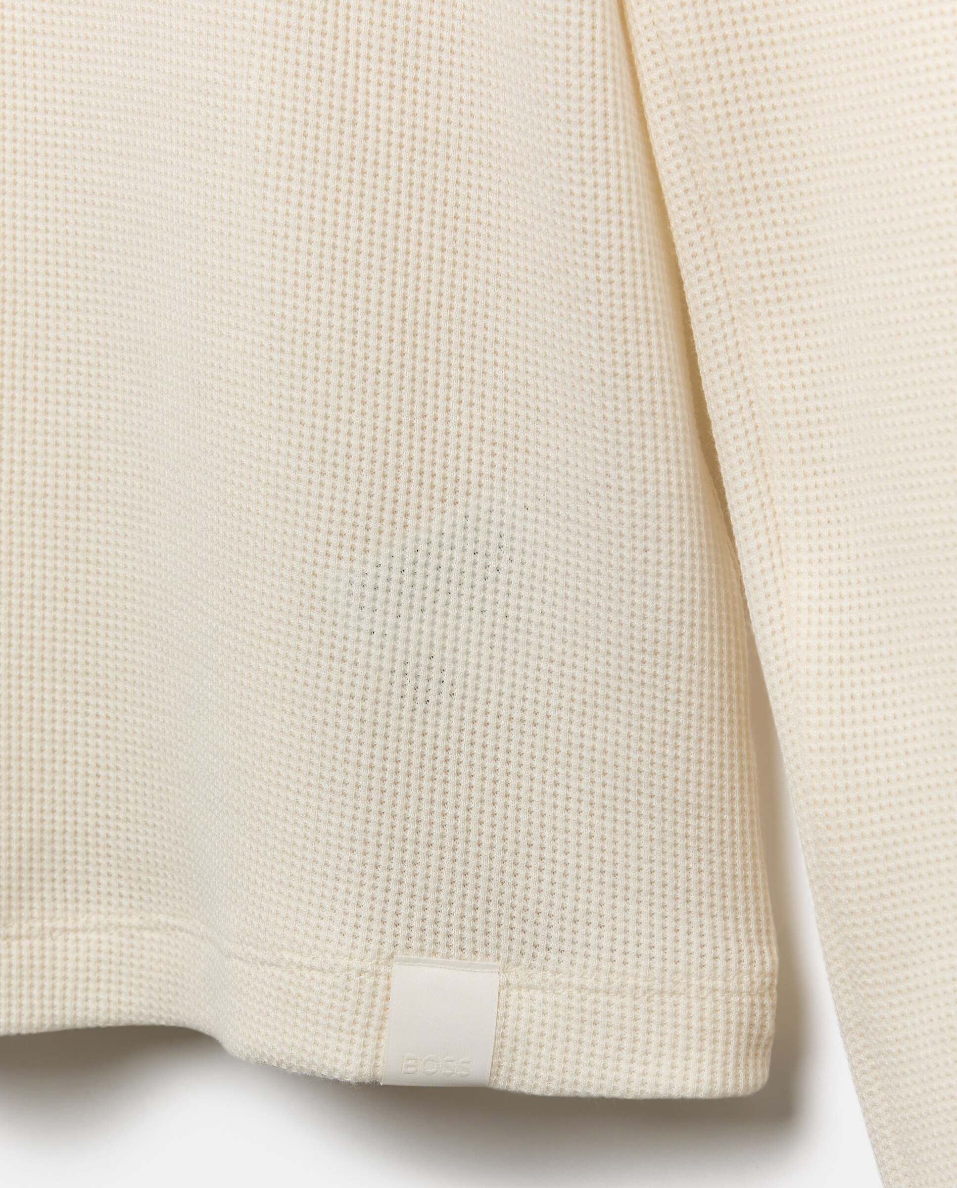 Camisola de Pijama de Algodão com Manga Comprida Branco-5