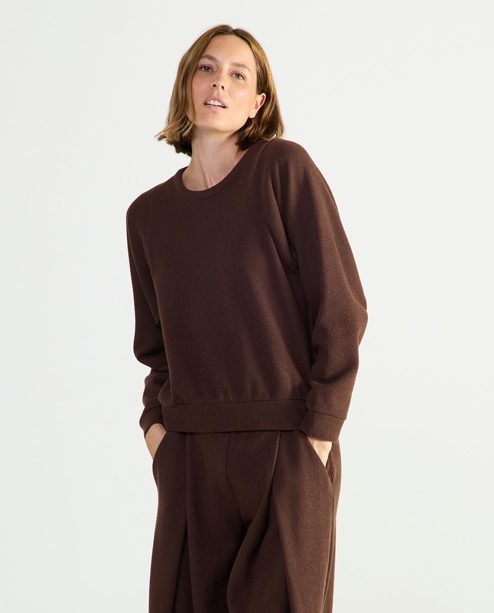 Imagem 0 de Sweatshirt - Cor de Chocolate