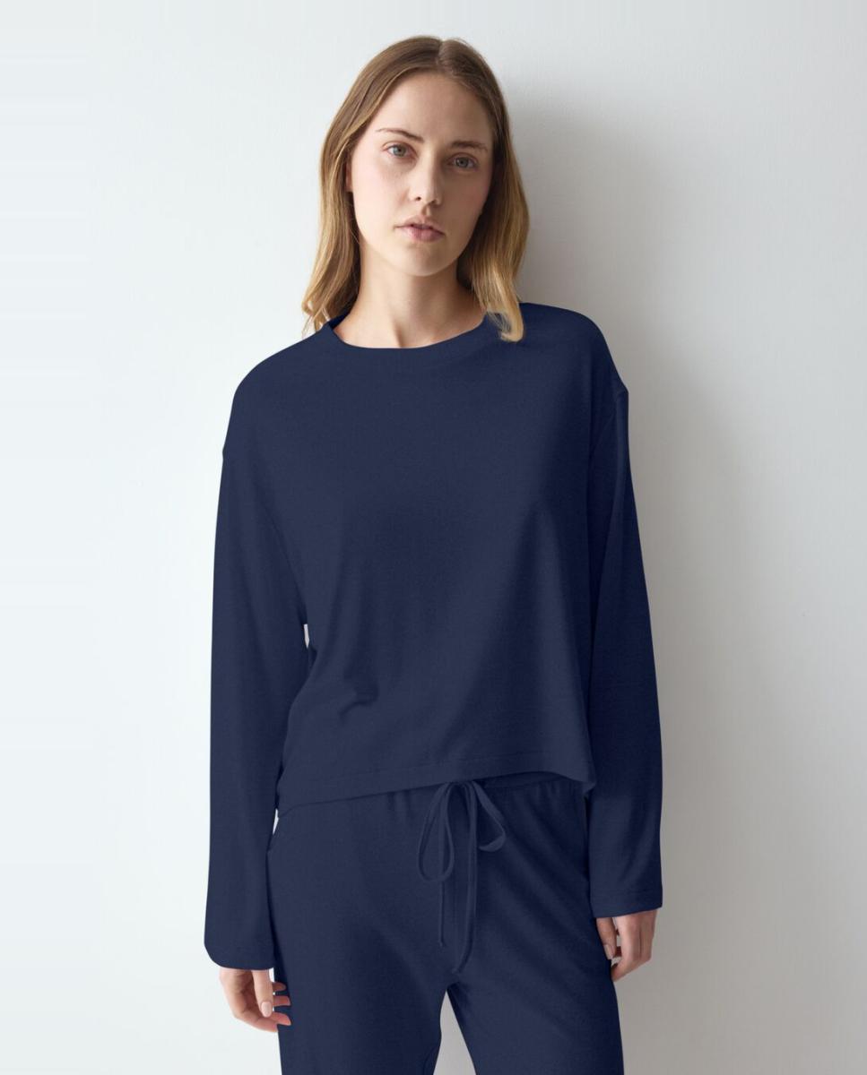 Imagem 0 de Camisola Suave e Acolhedora de Corte Folgado, Confecionada em Tecidos Reciclados e Viscose Ecovero