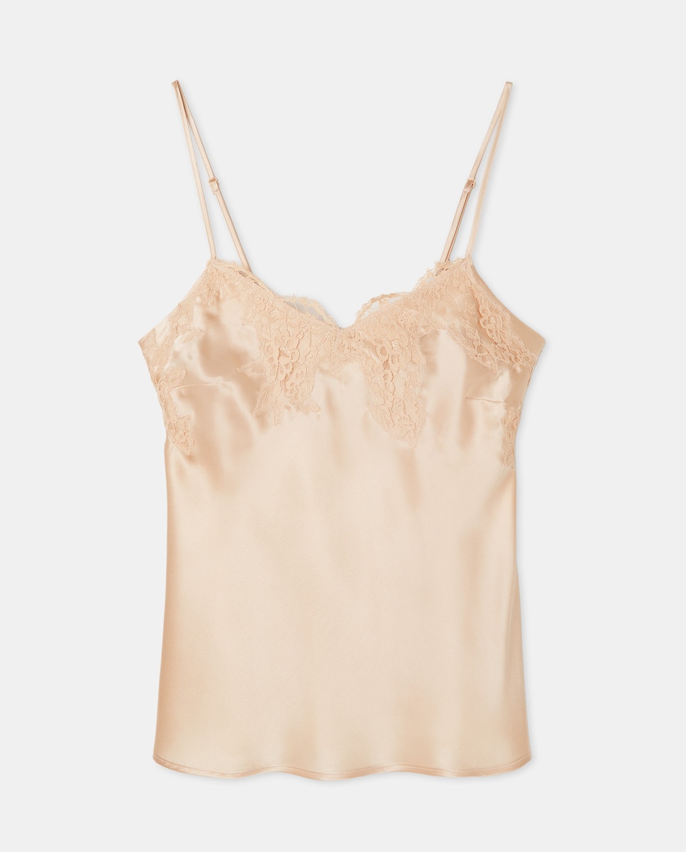 Top de seda con tirantes regulables - Lise Charmel - Beige Beige-1