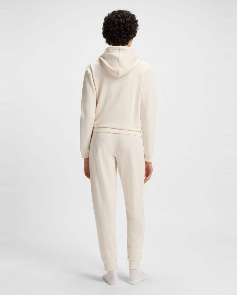 Sweatshirt Regular Fit com Capuz em Algodão Orgânico - Rosa Branco-2