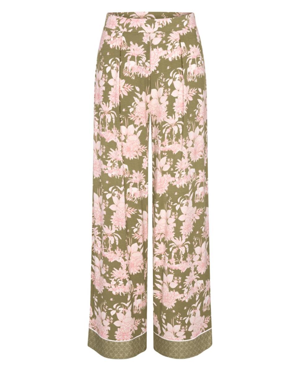 Calças de Pijama Confecionadas em TENCEL™ Modal Verde-4