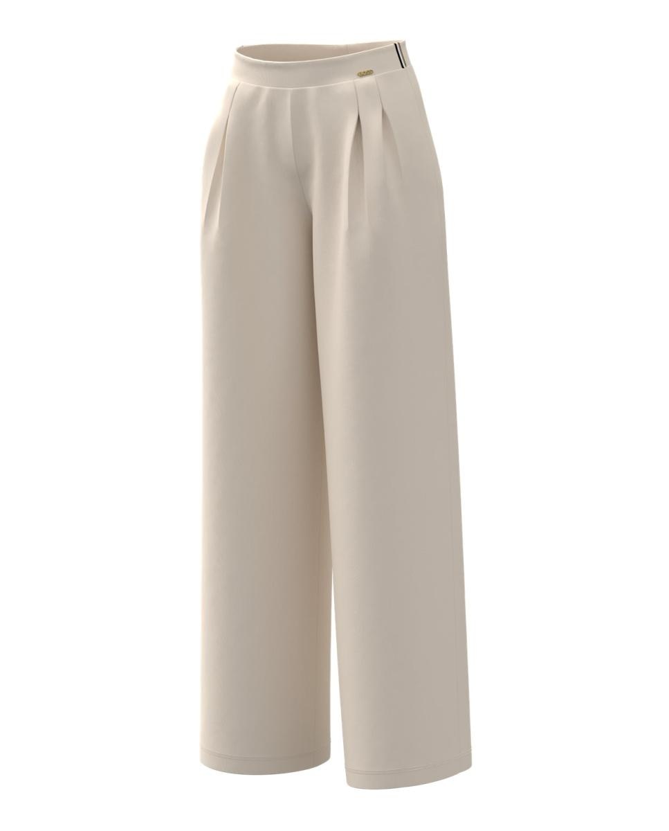 Calças de Pijama em Viscose Branco-2