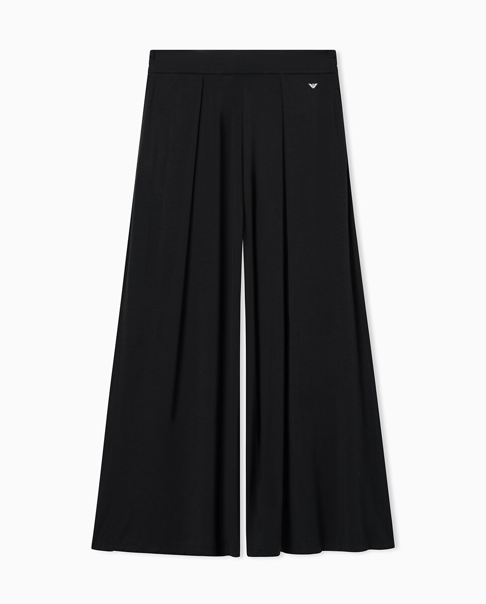 Calças Compridas de Viscose "Essential Studs" Preto-3
