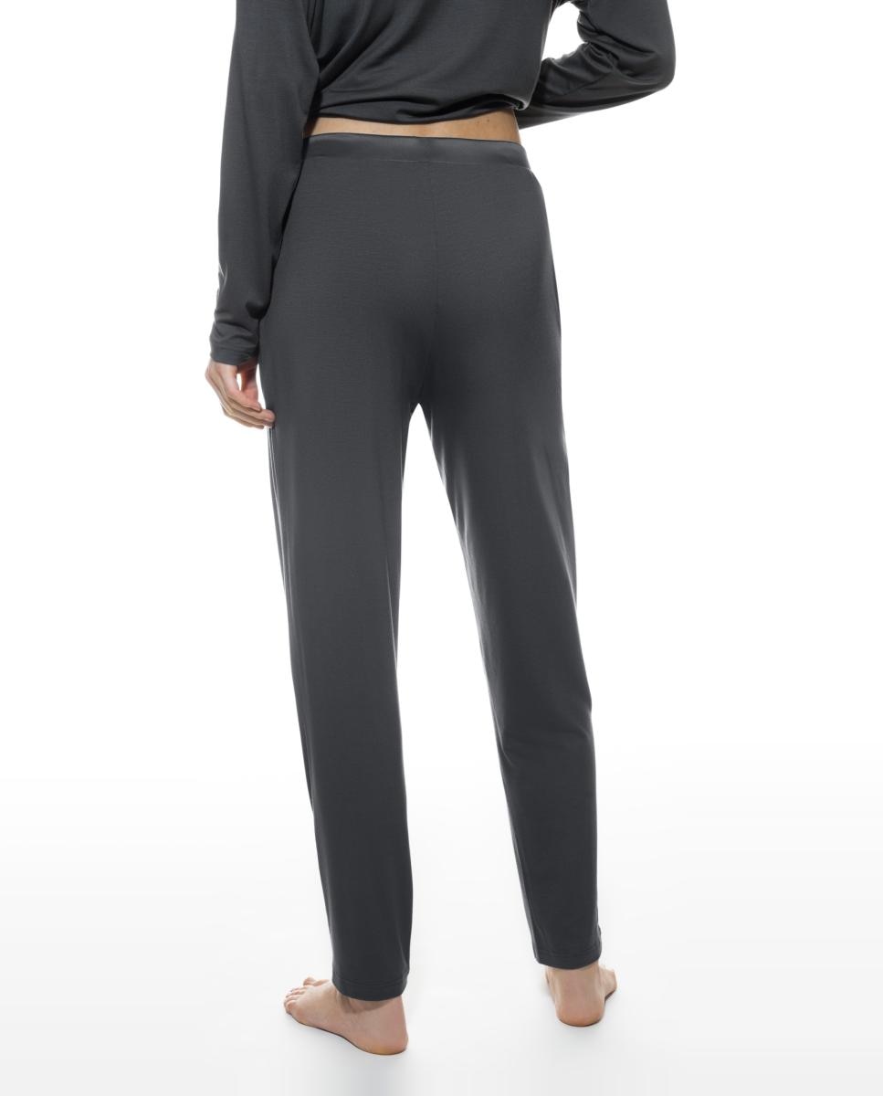 Calças Joggers de Pijama Pelo Tornozelo com Estampado Cinzento-escuro-2
