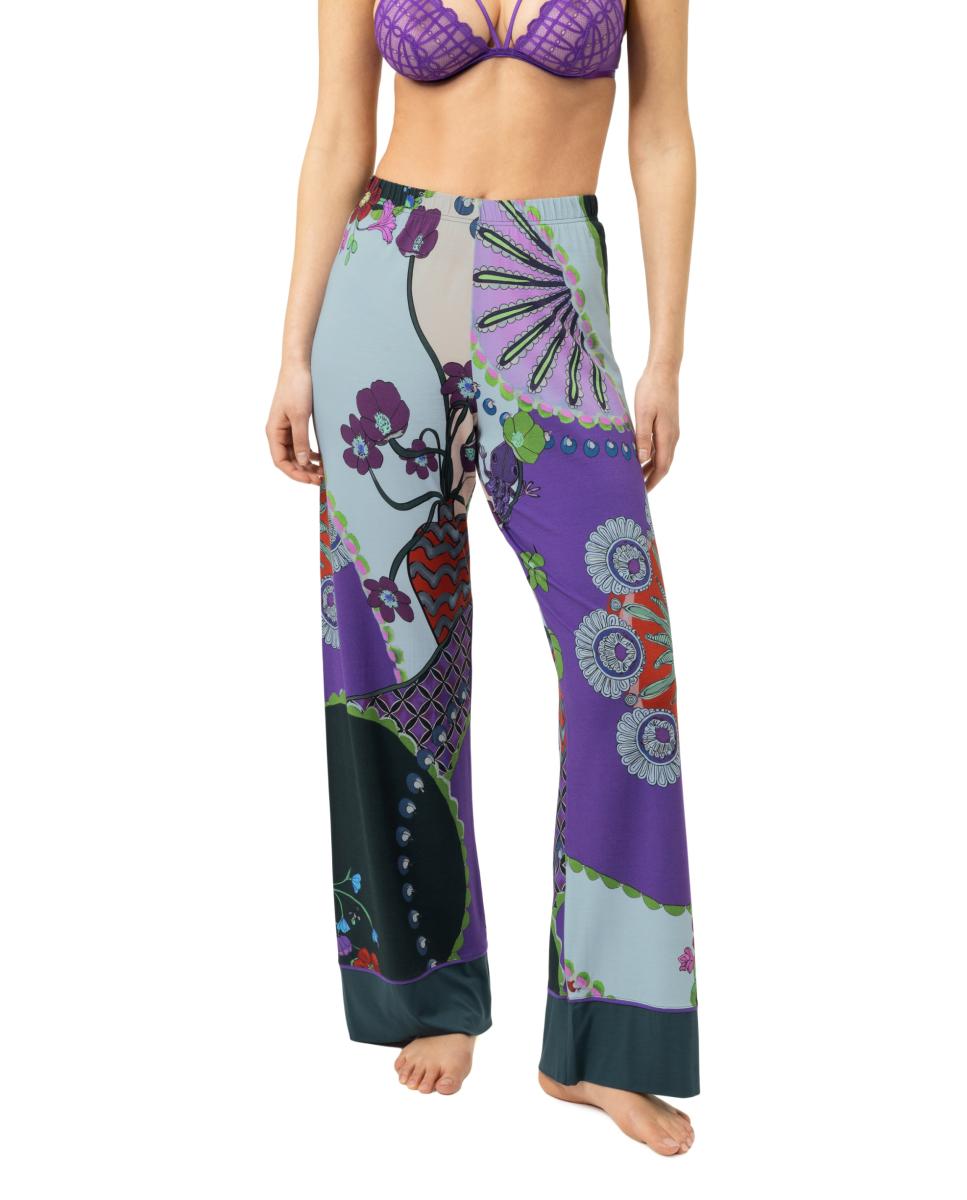 Imagem 0 de Calças de Pijama com Estampado e Perna Regular