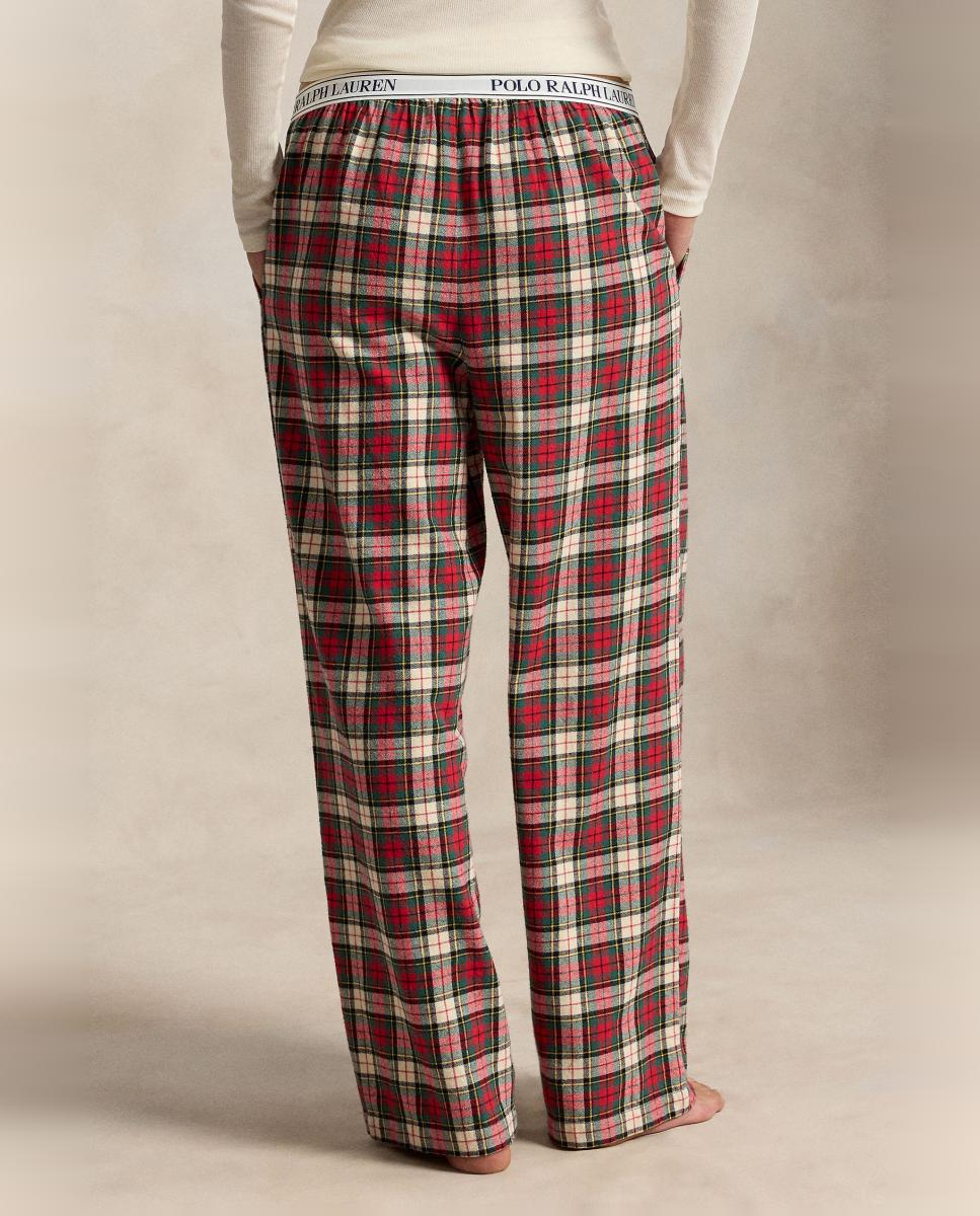 Imagen 2 de Pantalón de pijama de mujer de franela - Polo Ralph Lauren - Beige Beige
