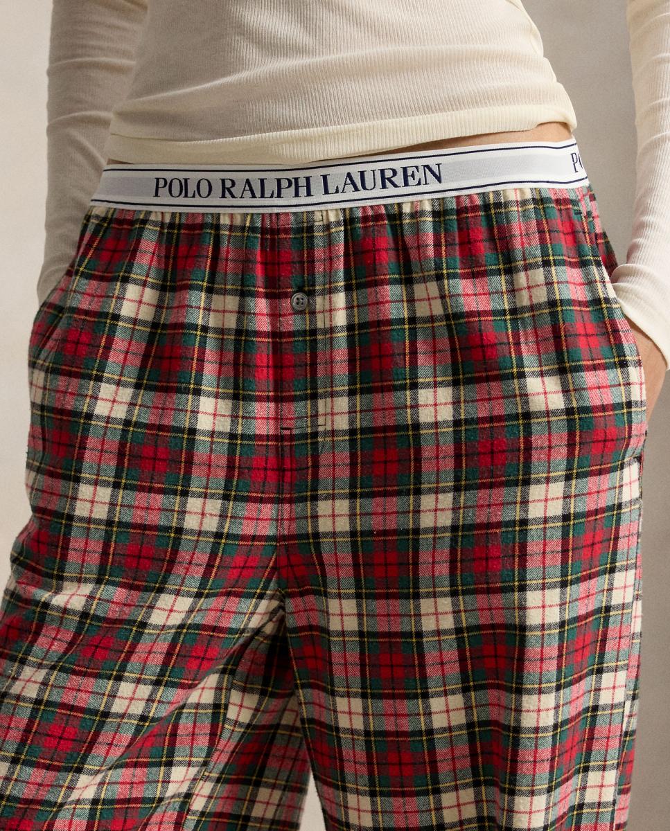 Imagen 3 de Pantalón de pijama de mujer de franela - Polo Ralph Lauren - Beige Beige